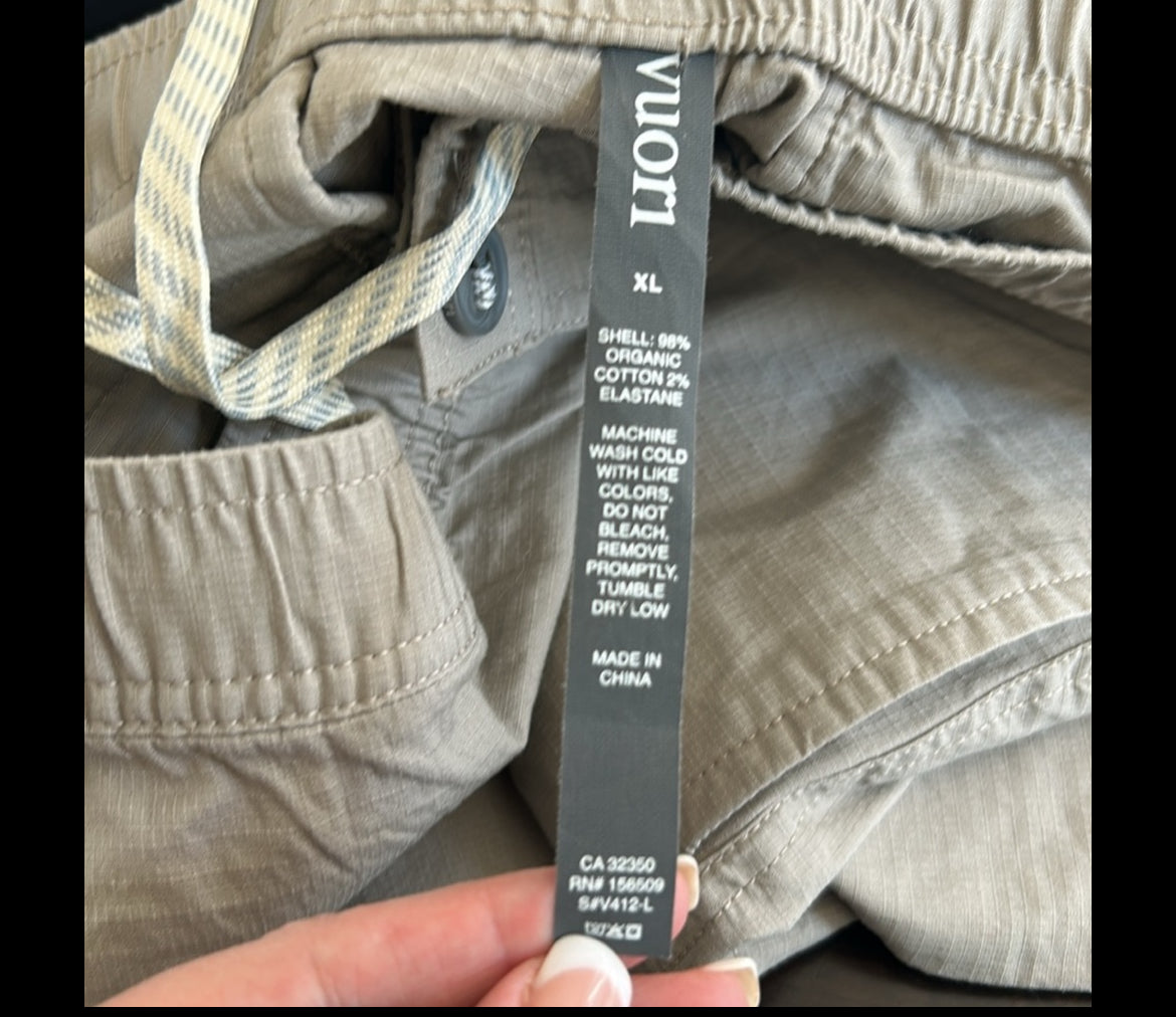 Vuori Ripstop DuraTerra Hiking Pants Rare Size Extra Large