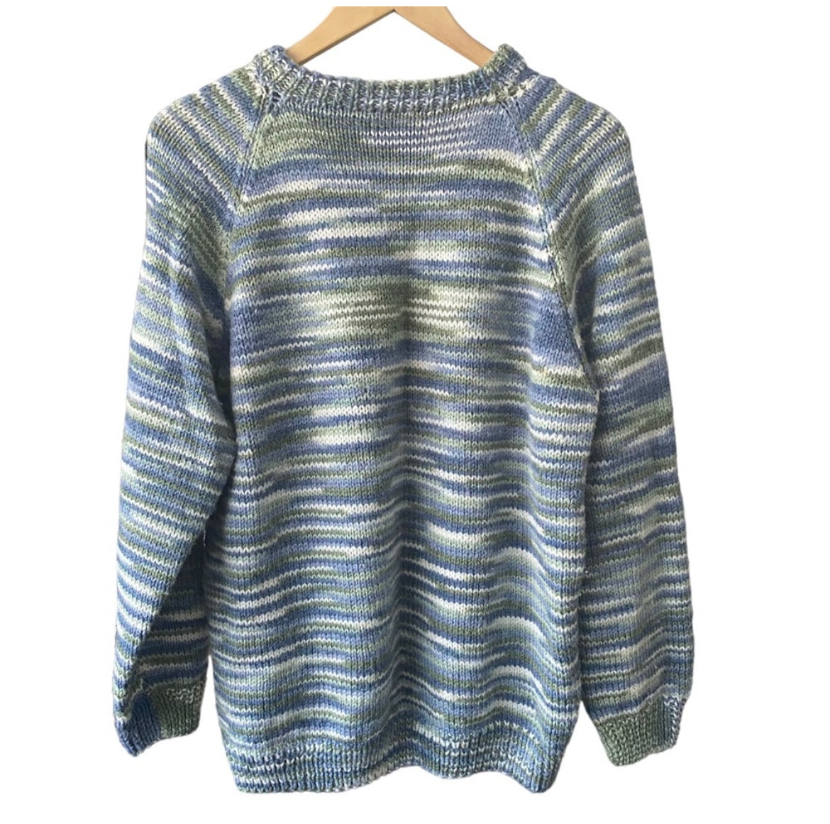 Hand knit Oversized Cozy Sweater Crewneck Extra Large