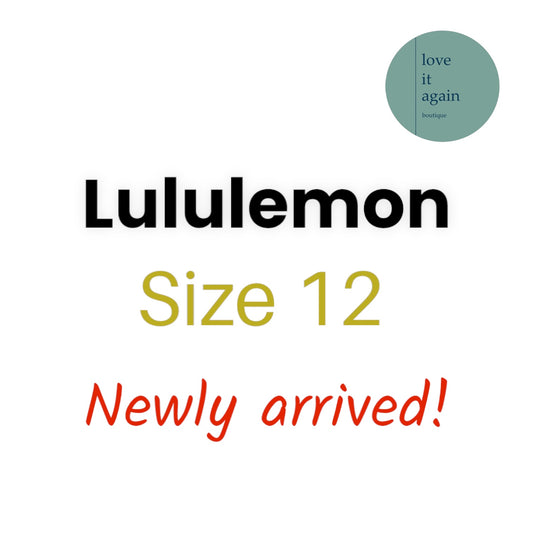Lulu Black Seamless Legging Rare Size 12