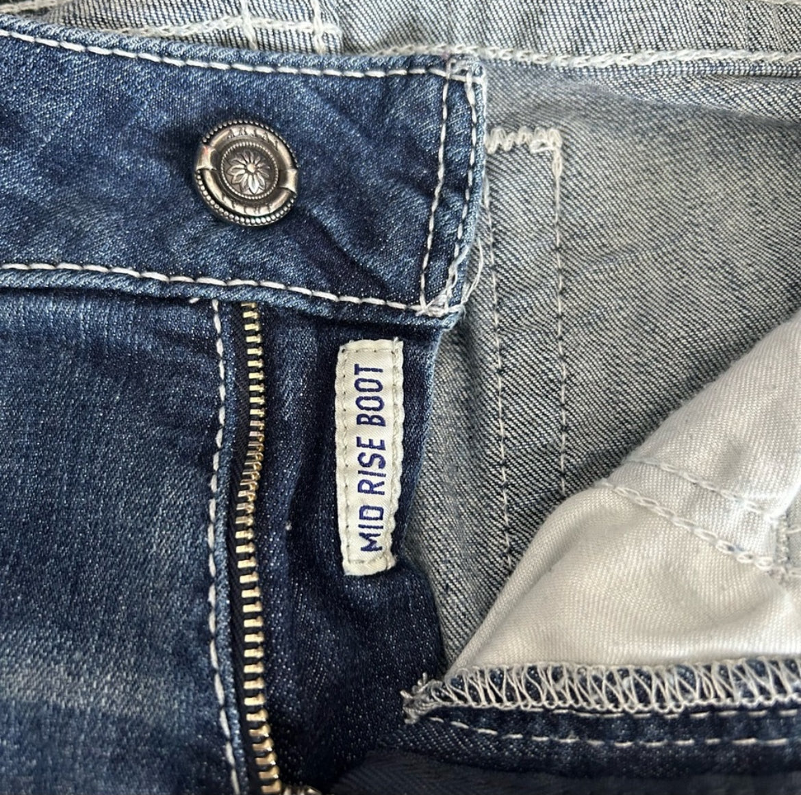 Ariat REAL Denim Jeans Mid Rise Bootcut Size 32x32