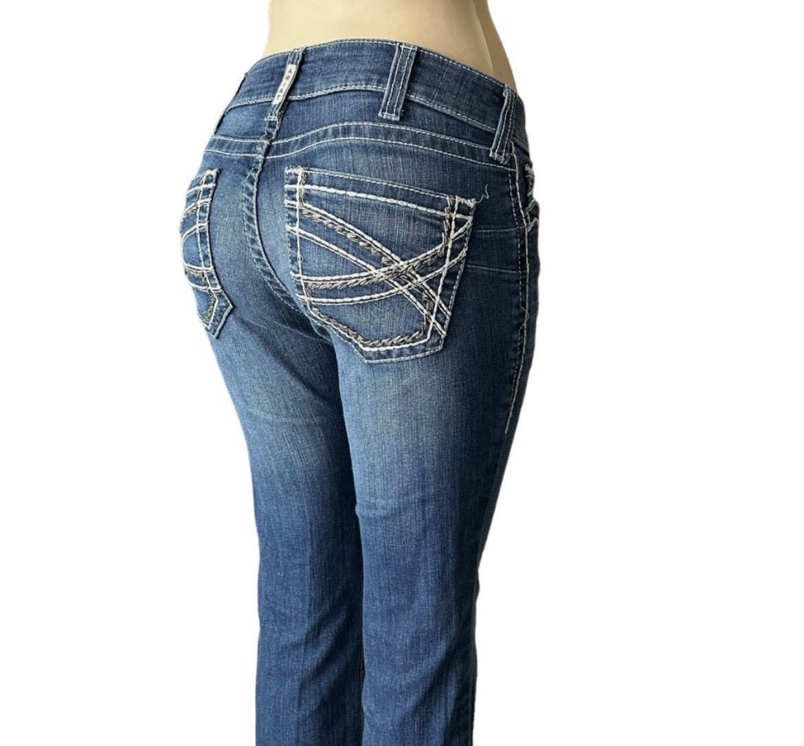 Ariat REAL Denim Jeans Mid Rise Bootcut Size 32x32