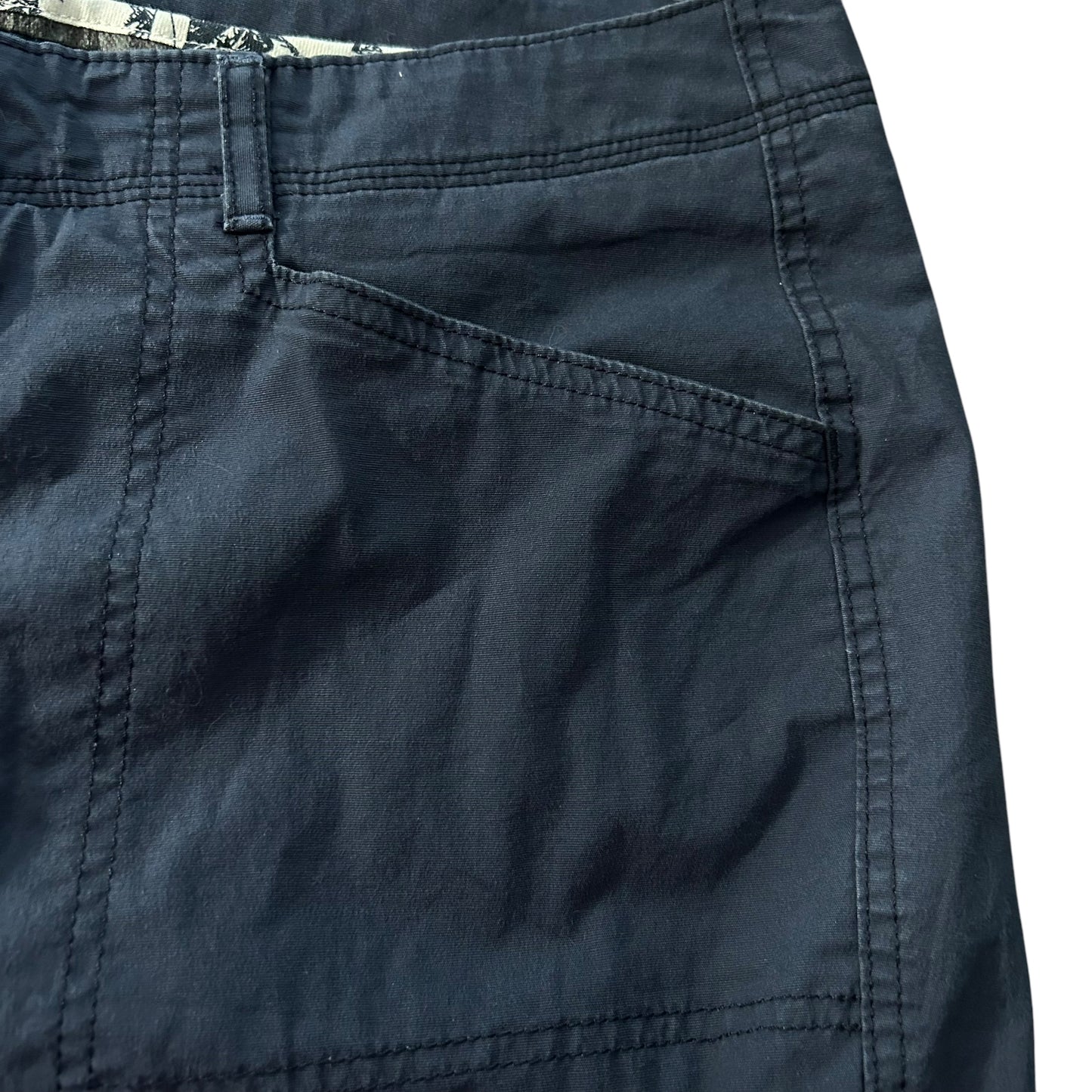 LL Bean Lined Favorite Fit Canvas Cargo Straight Leg Pants Size 16