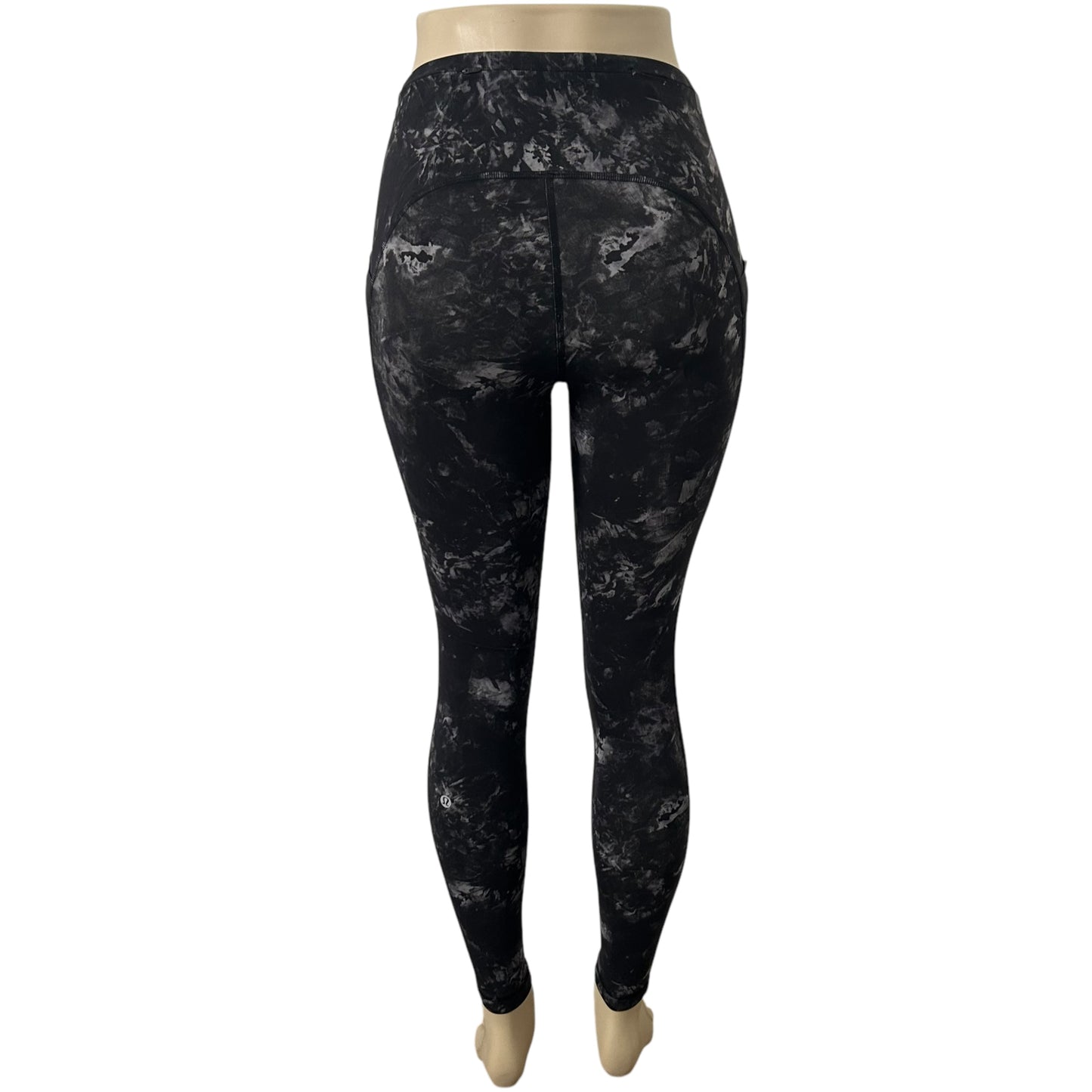 Lululemon Size 4 Swift Speed High Rise Leggings Aquila Black Multi 28”