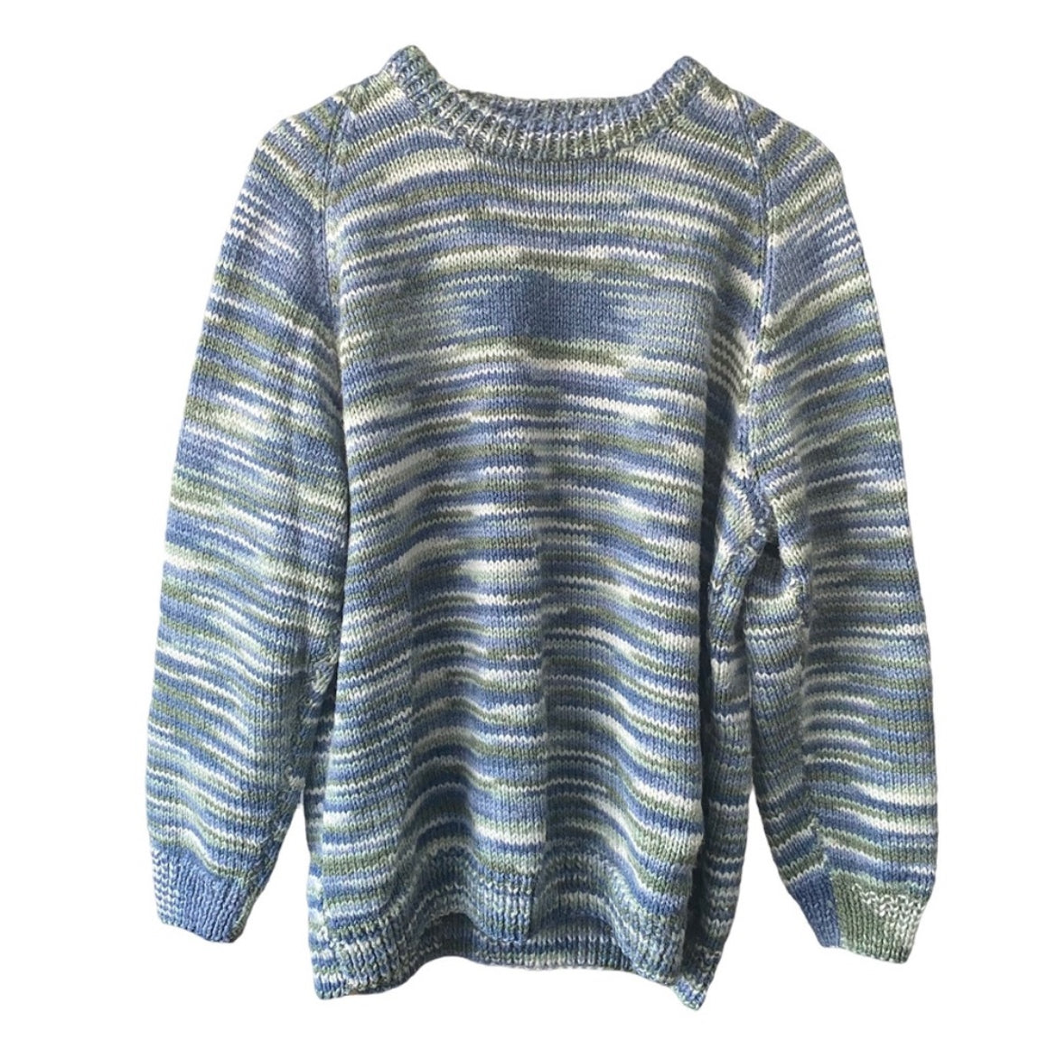 Hand knit Oversized Cozy Sweater Crewneck Extra Large