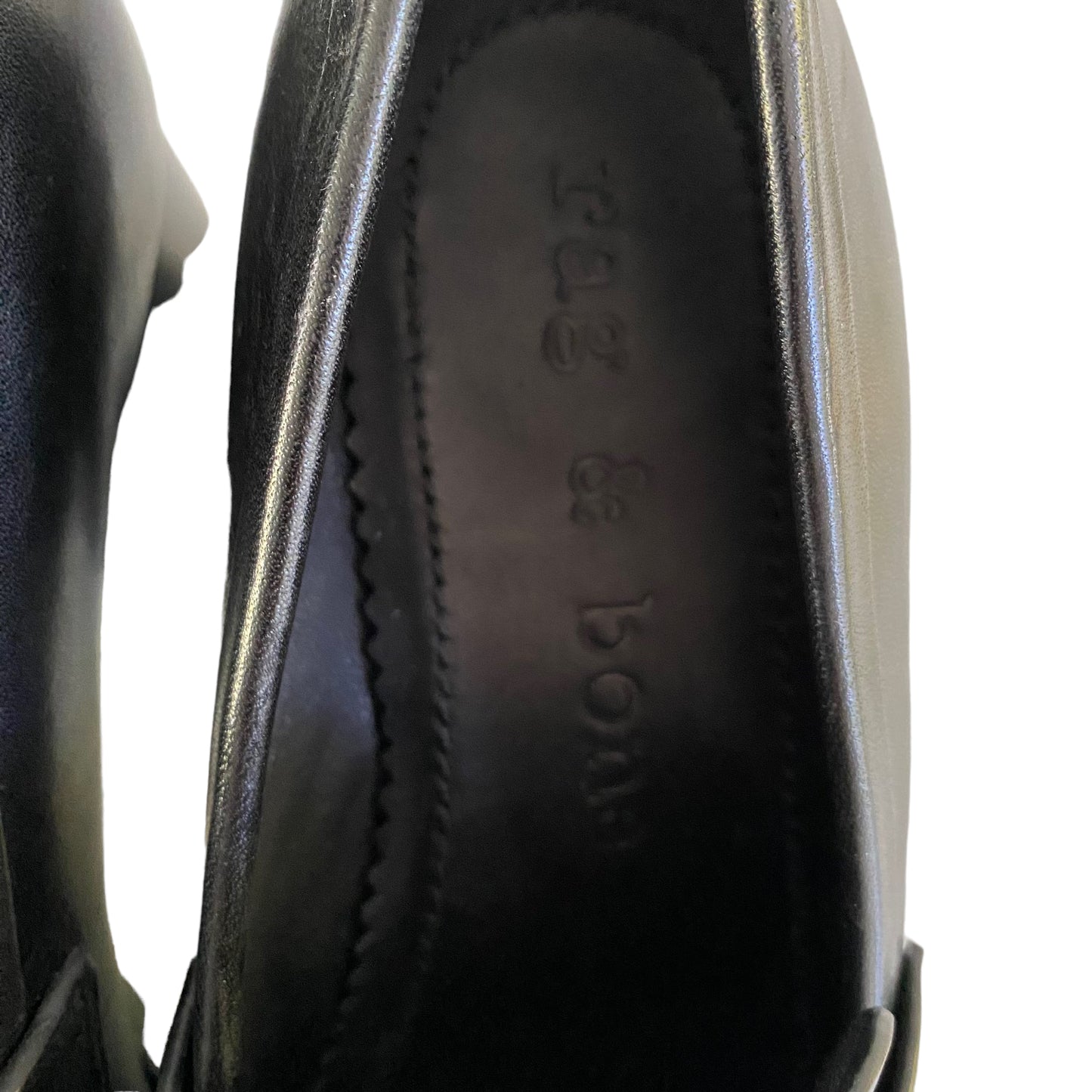 Rag & Bone Black Leather Matrix Penny Loafers Size 7.5