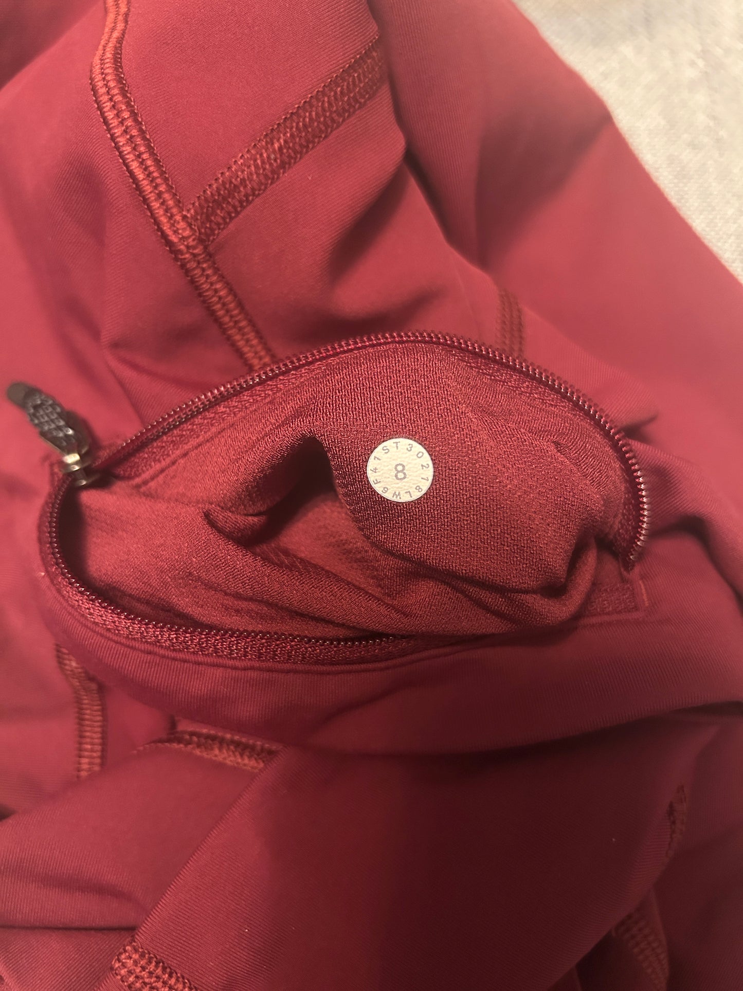 Lululemon Pace Rival Crop Leg Pockets Size 8