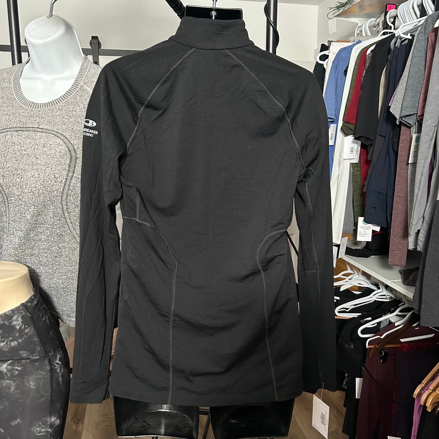 Icebreaker Large Men Half Zip Sweater Long Sleeve