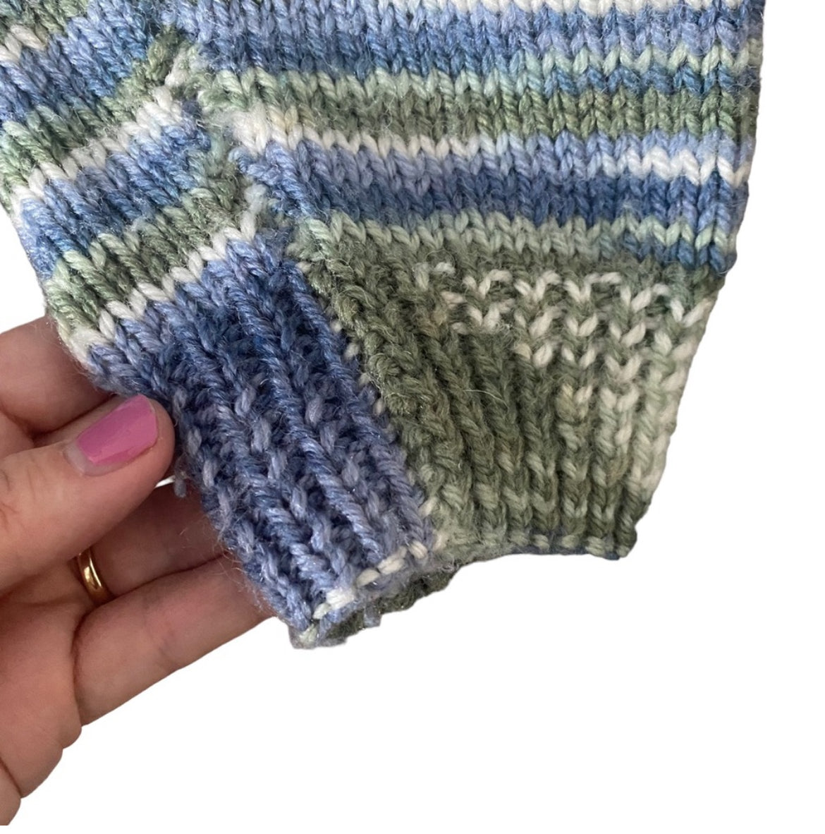 Hand knit Oversized Cozy Sweater Crewneck Extra Large