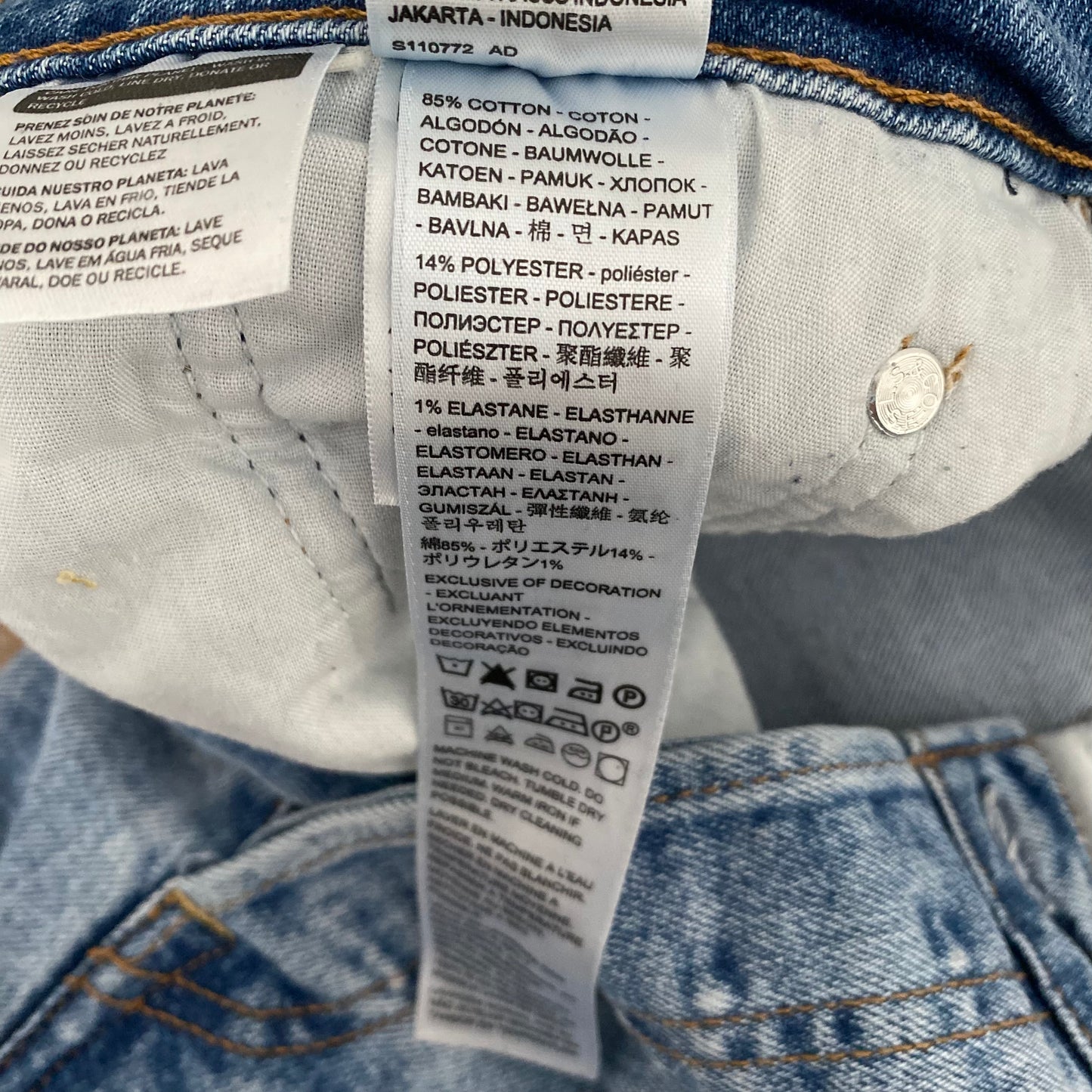 Levi’s Wedgie Straight High Rise Blue Denim Jeans Size 31