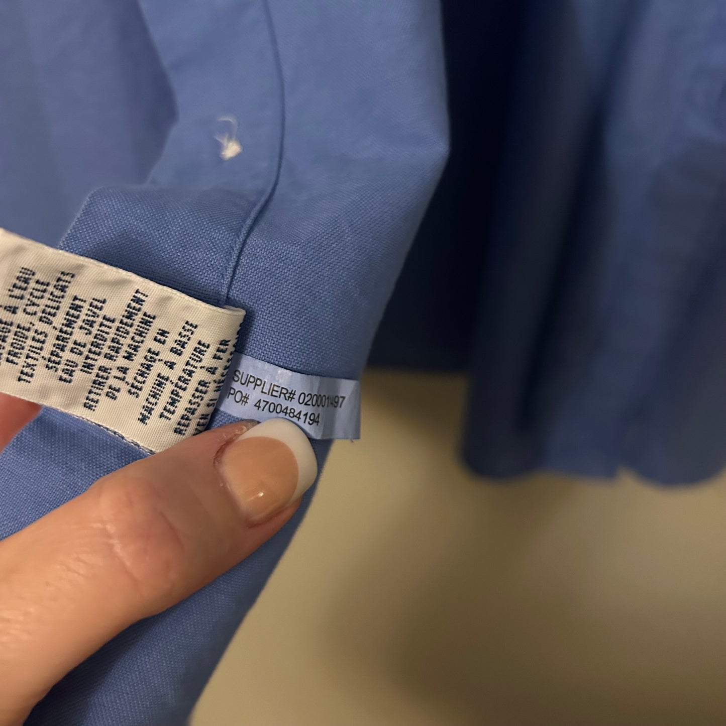 Ralph Lauren Button Down Shirt Collar Size Large