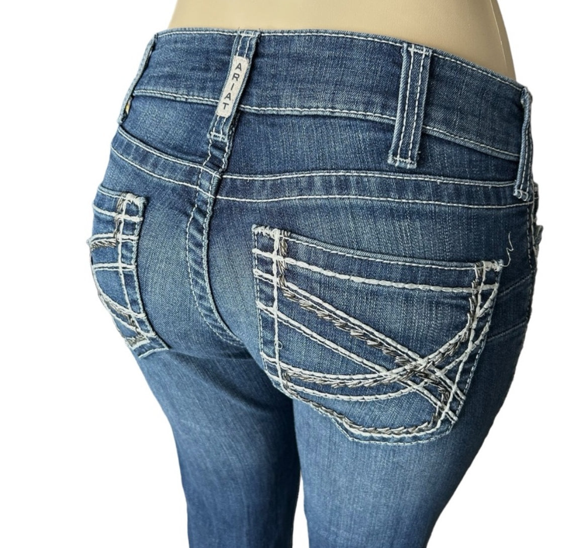 Ariat REAL Denim Jeans Mid Rise Bootcut Size 32x32