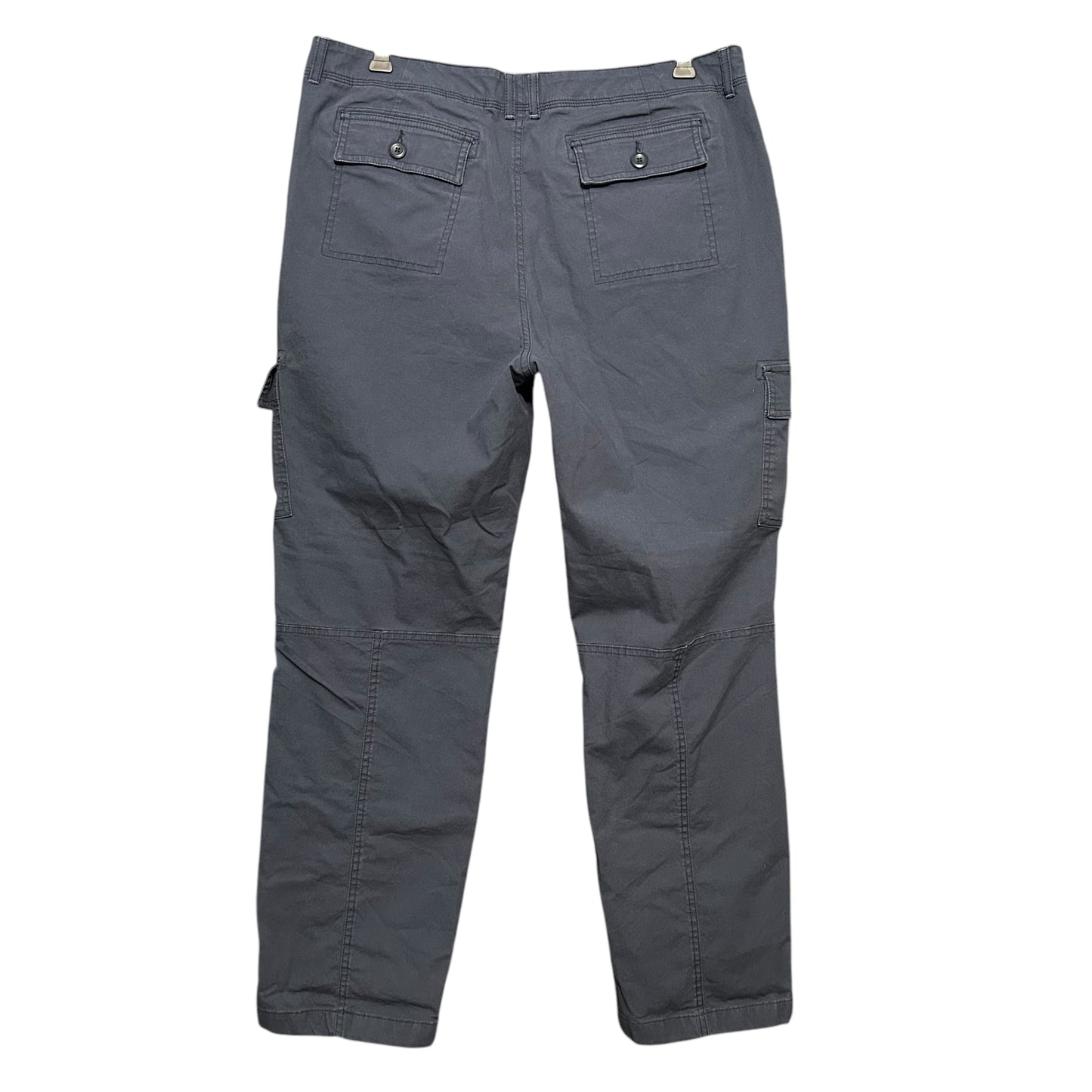 LL Bean Lined Favorite Fit Canvas Cargo Straight Leg Pants Size 16