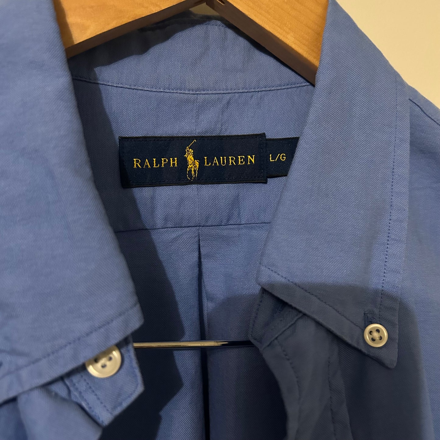 Ralph Lauren Button Down Shirt Collar Size Large