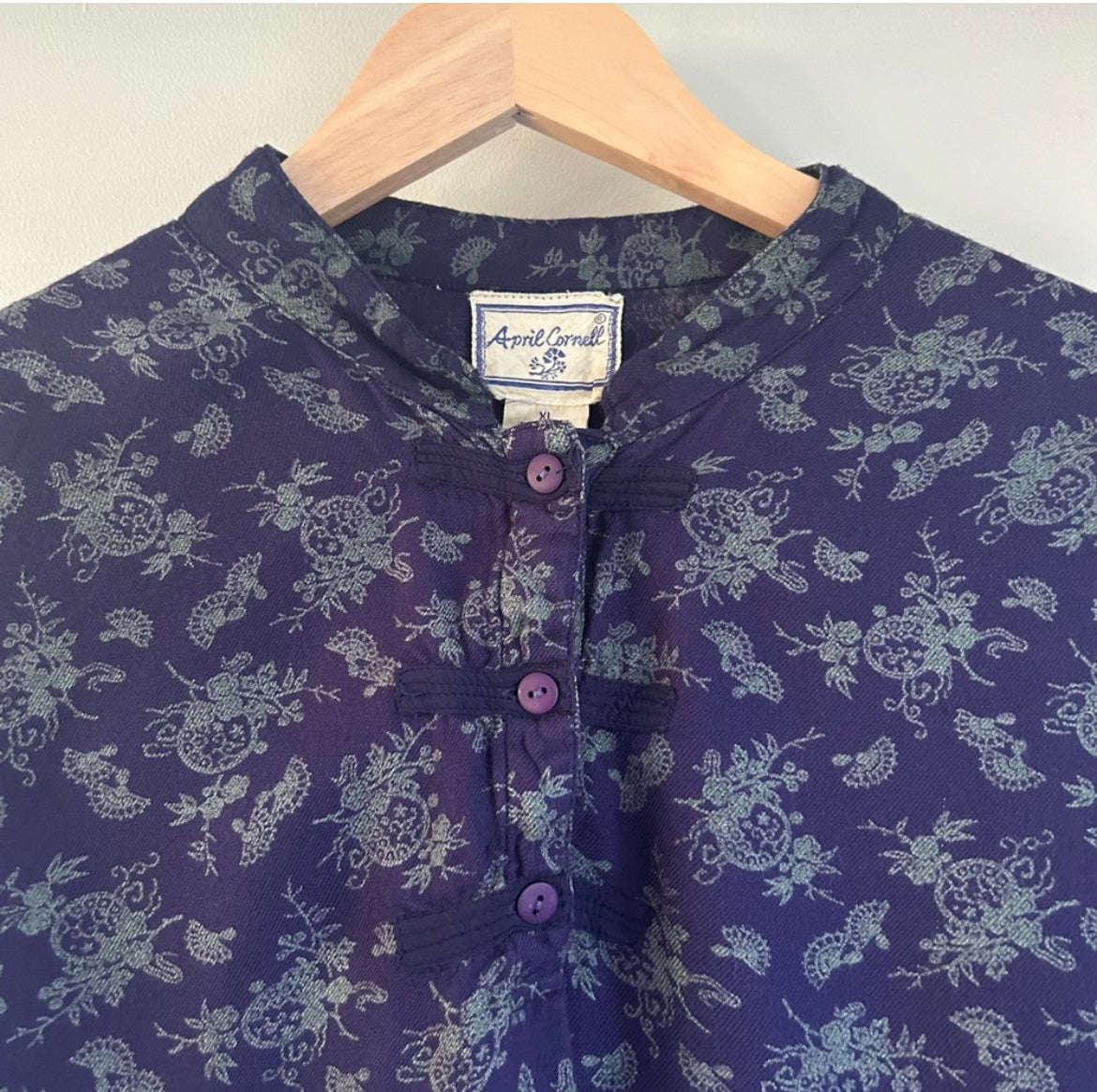 Vintage Very Soft April Cornell Long Sleeve Size XL