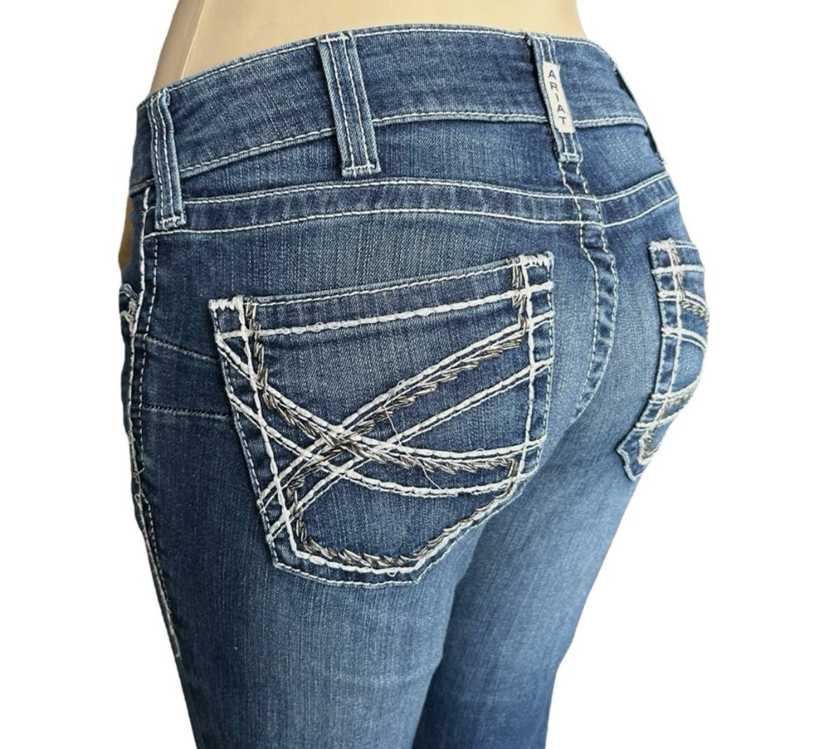 Ariat REAL Denim Jeans Mid Rise Bootcut Size 32x32