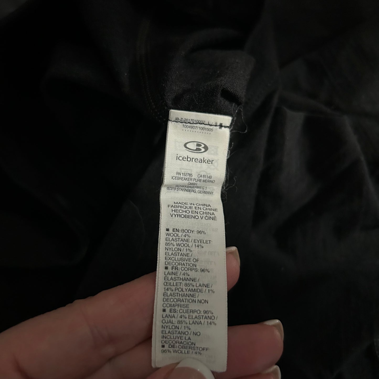 Icebreaker Large Men Half Zip Sweater Long Sleeve