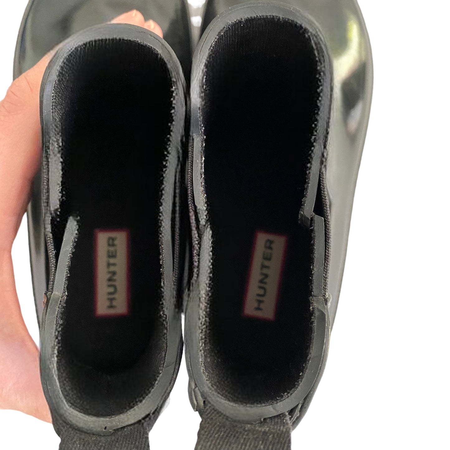 Hunter Chelsea Gloss Waterproof Rubber Rain Boots Size 7