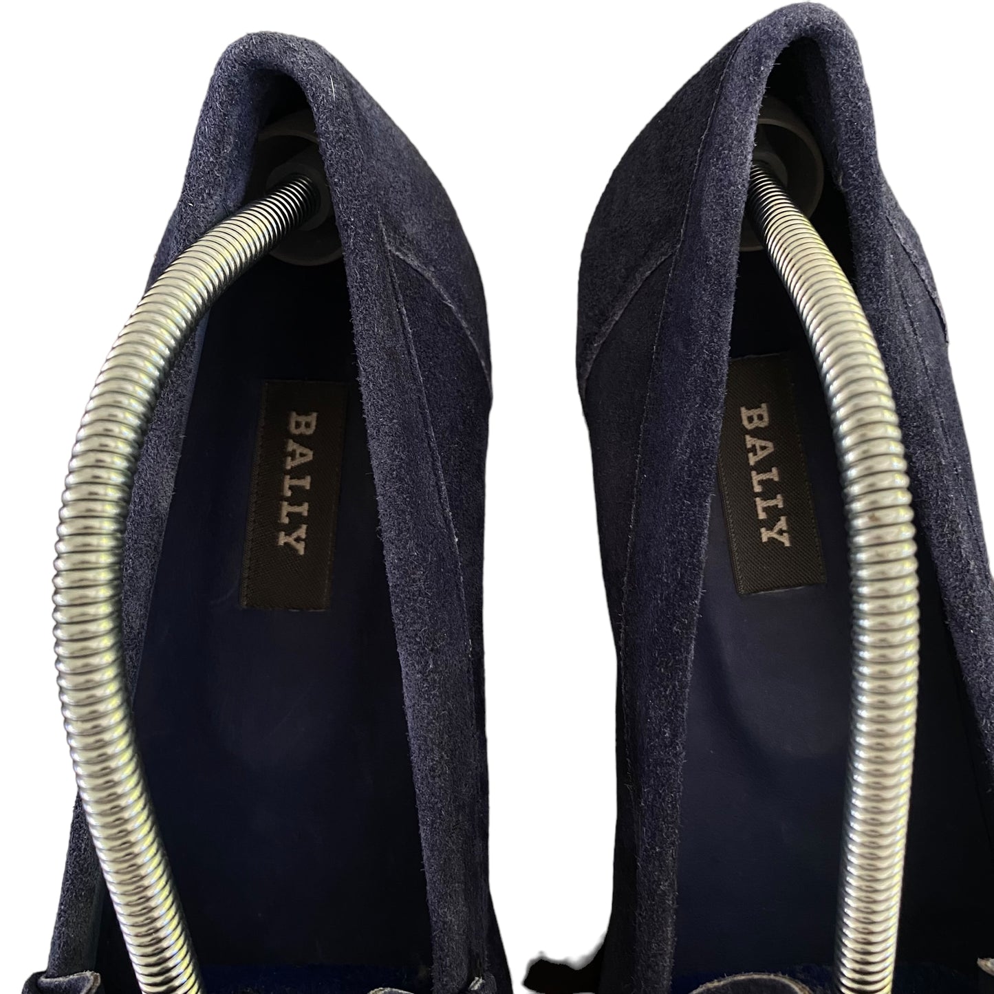 Vintage BALLY Loafer Blue Suede Leather Shoes Women’s Size 40
