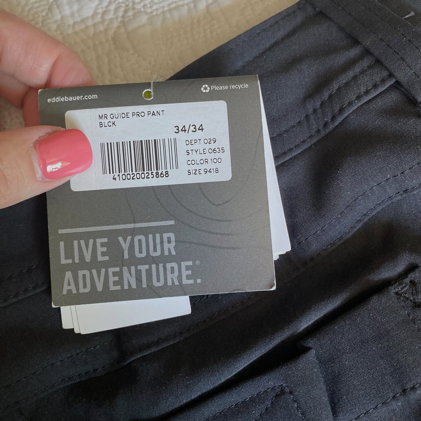 NEW! Eddie Bauer First Ascent Guide Pro Pants NWT Size 34
