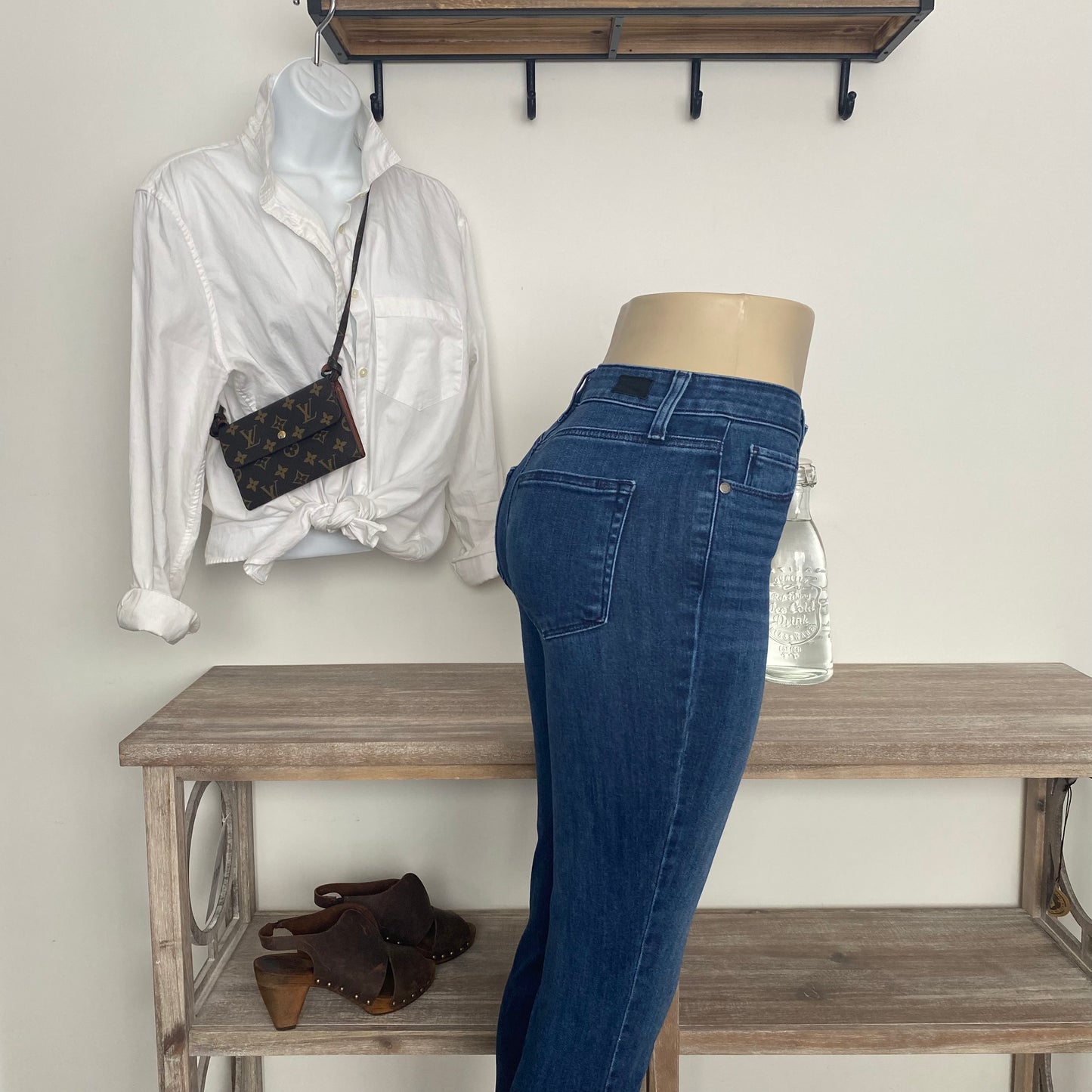 PAIGE Hoxton Ankle Blue Denim Jeans Size 27