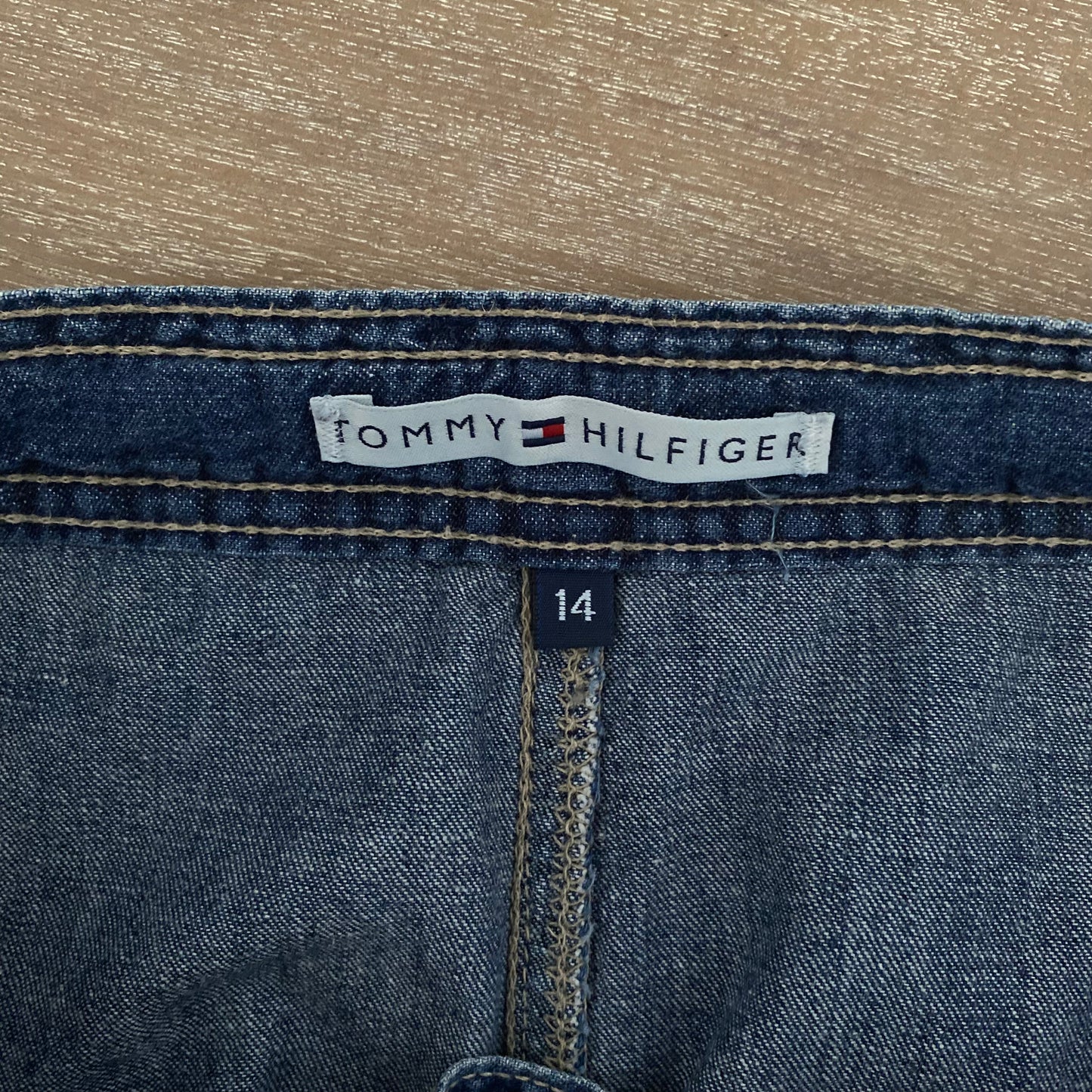 Vintage Tommy Hilfiger Denim Maxi Skirt Size 14