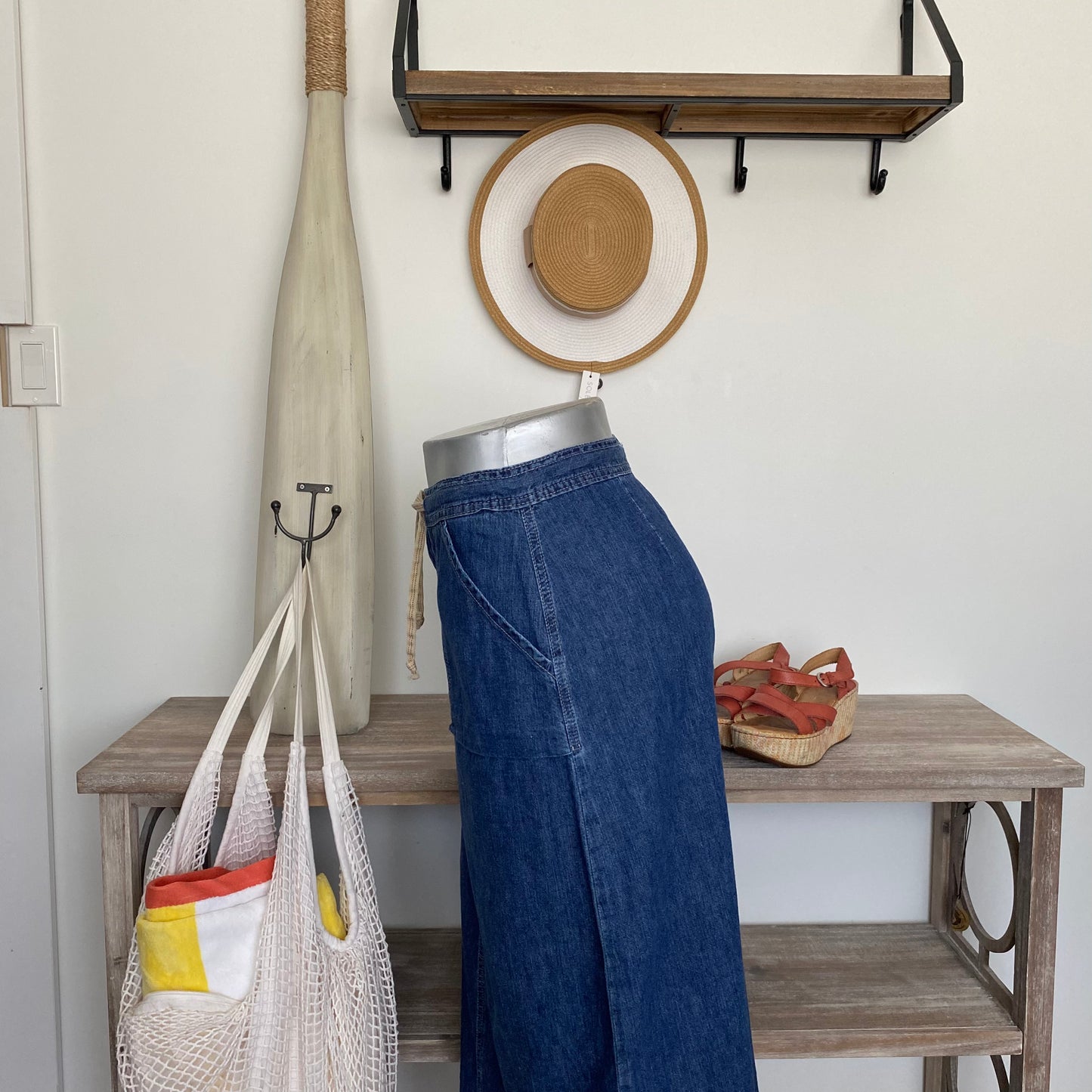 Vintage Tommy Hilfiger Denim Maxi Skirt Size 14