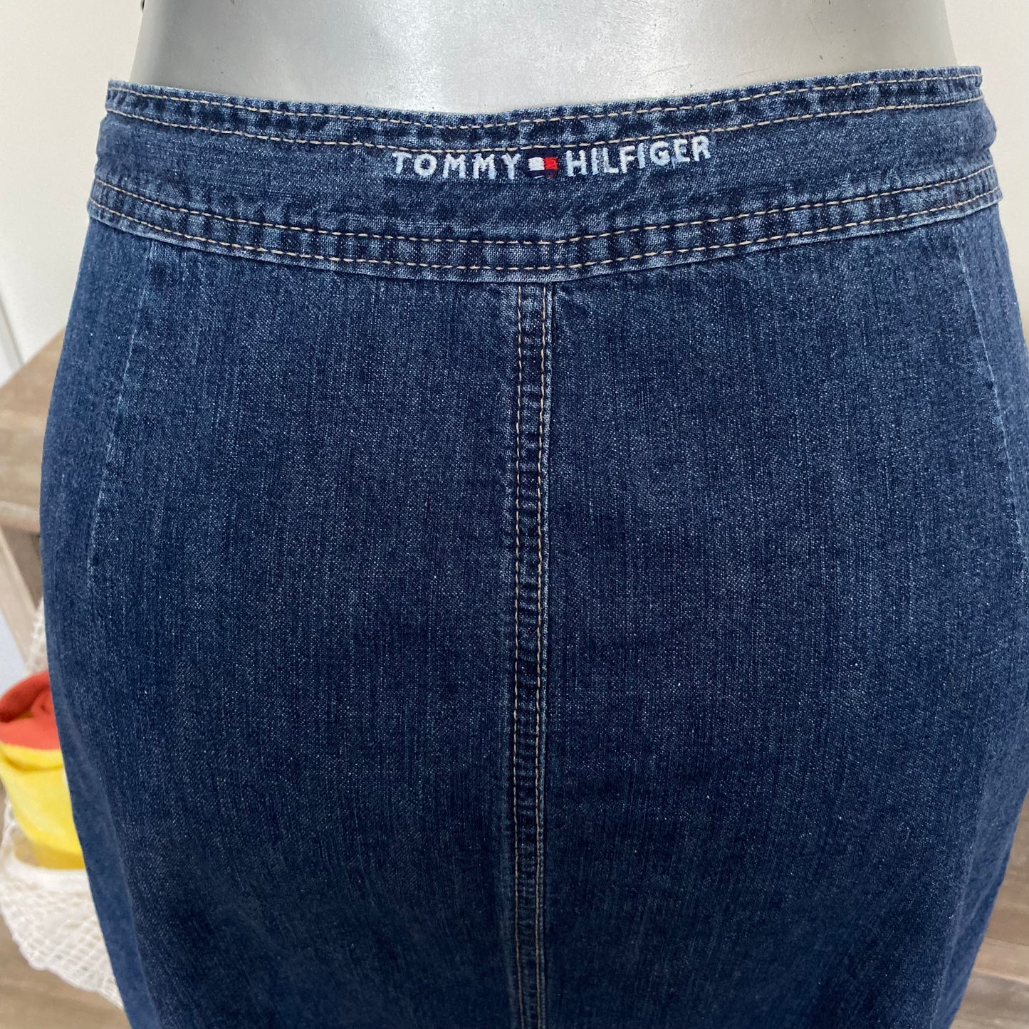 Vintage Tommy Hilfiger Denim Maxi Skirt Size 14