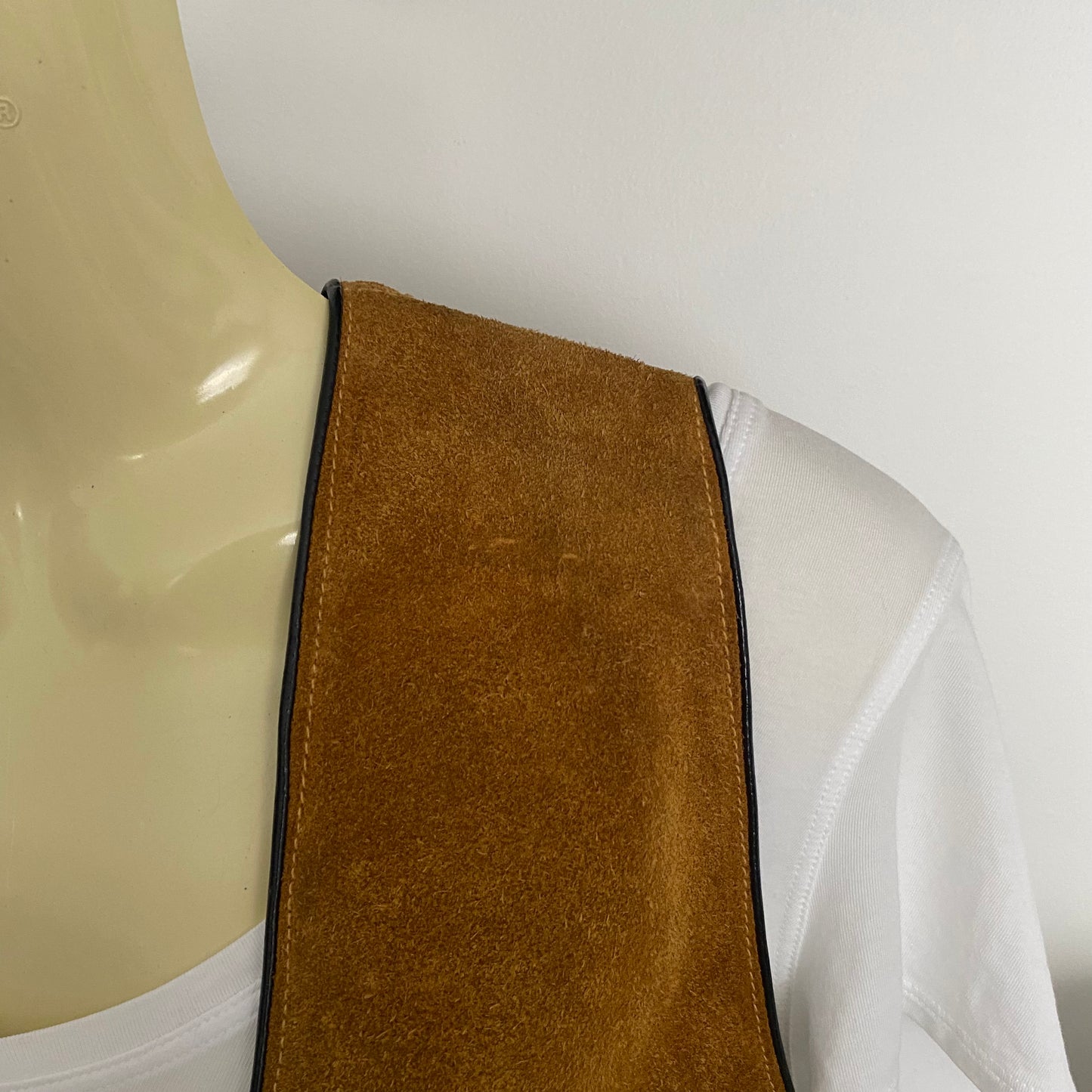 Genuine Suede Leather Vest Fringe Bead Detail Coastal Cowgirl