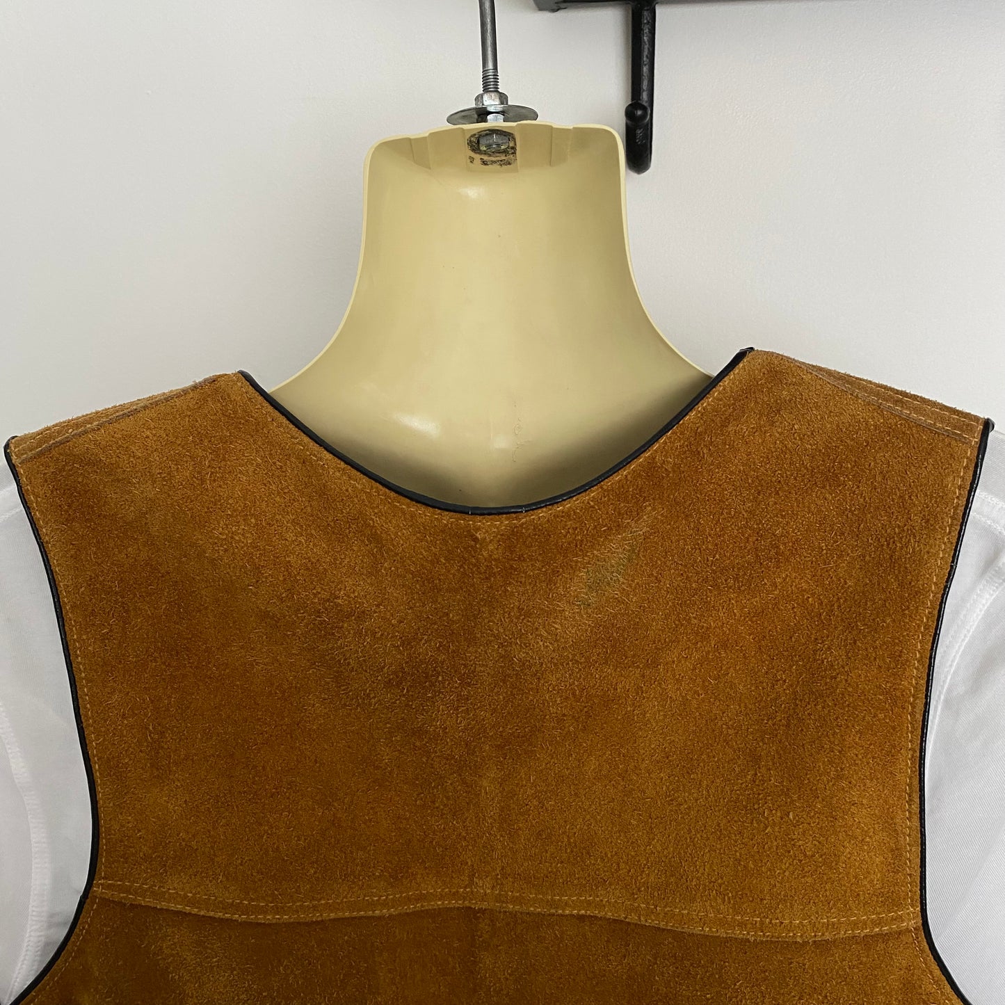 Genuine Suede Leather Vest Fringe Bead Detail Coastal Cowgirl