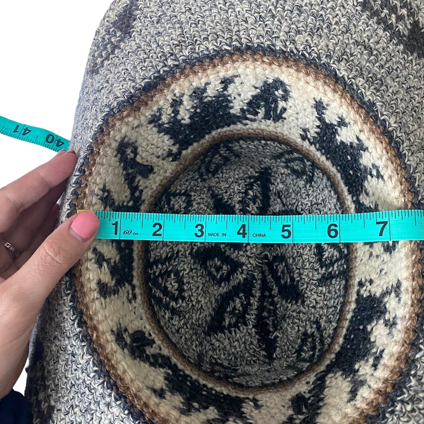 Vintage Peruvian Alpaca Rancher Cowboy Hat