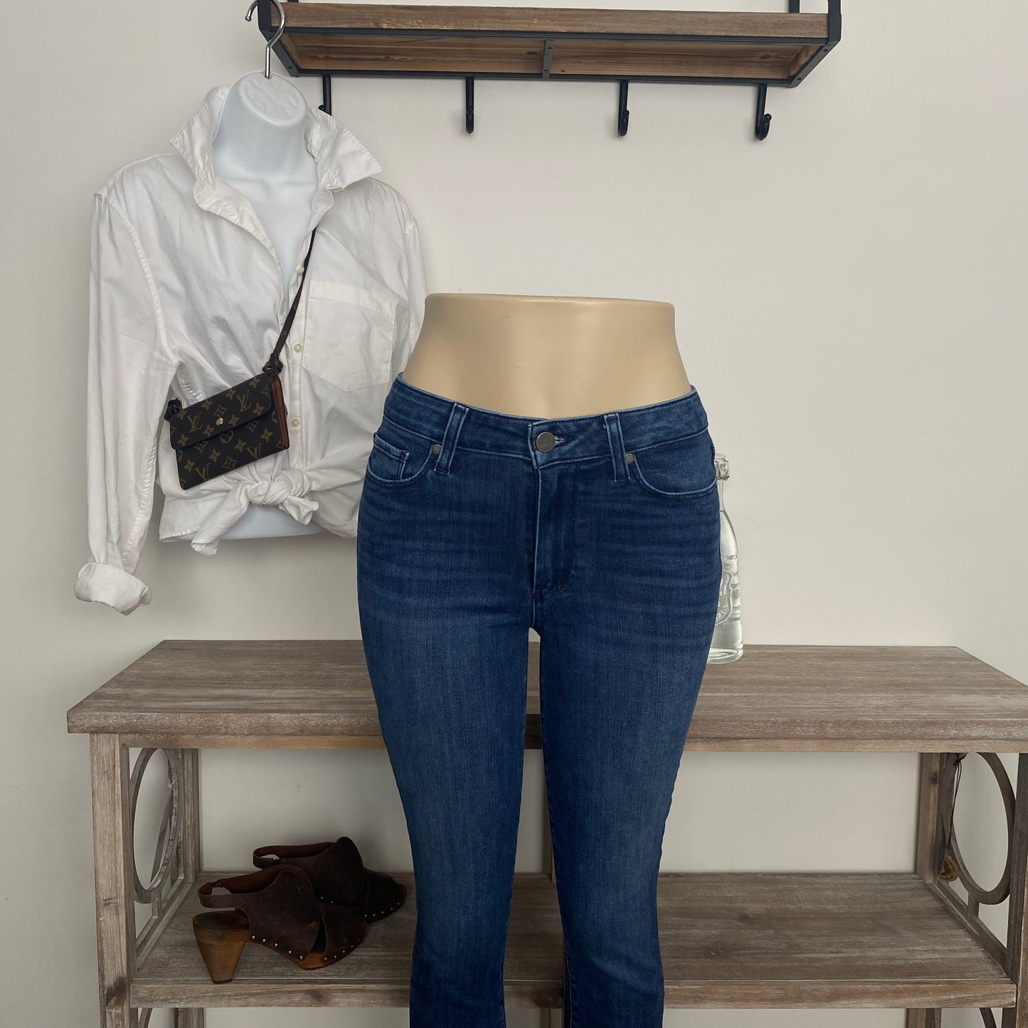 PAIGE Hoxton Ankle Blue Denim Jeans Size 27