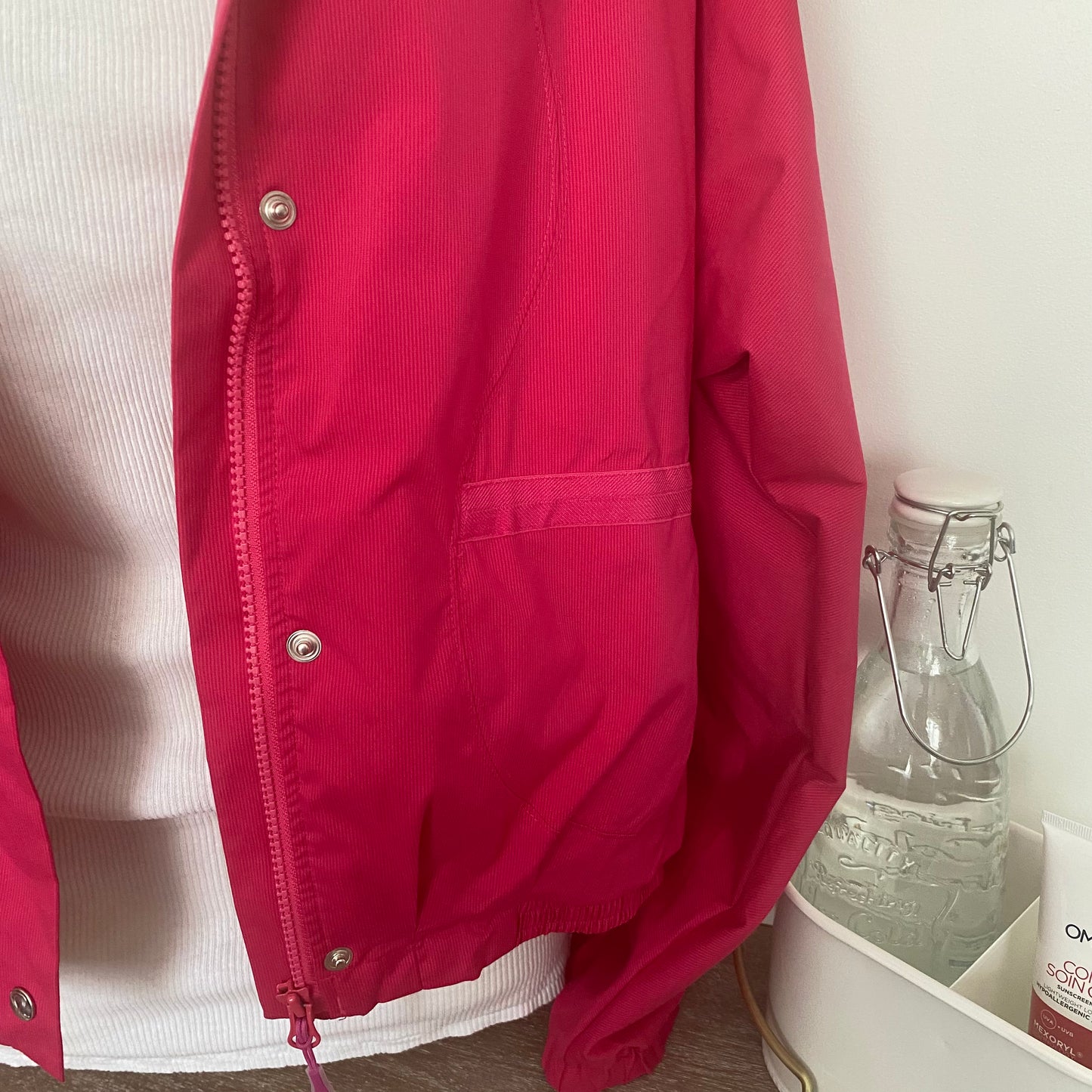 Rare Lululemon Devi Bomber Jacket Cropped Boxy Hood in Collar Size 6