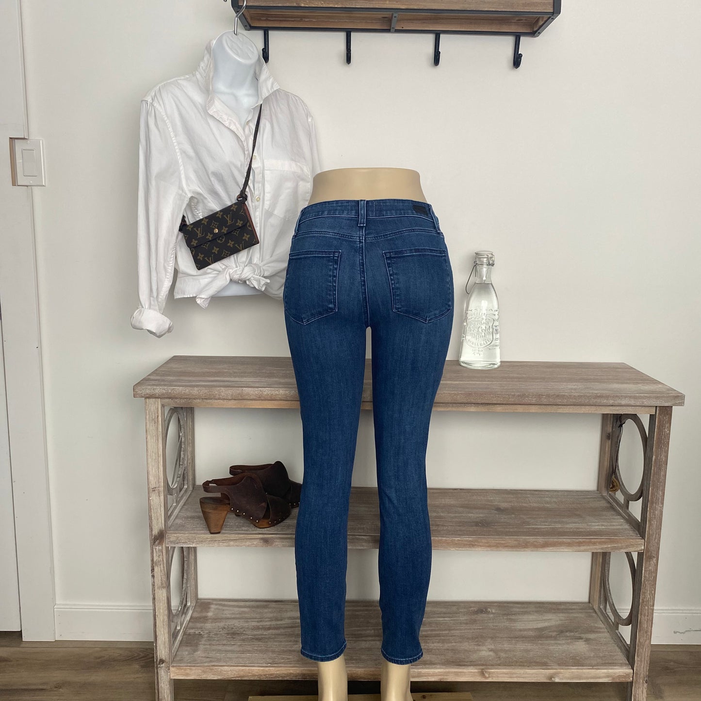 PAIGE Hoxton Ankle Blue Denim Jeans Size 27