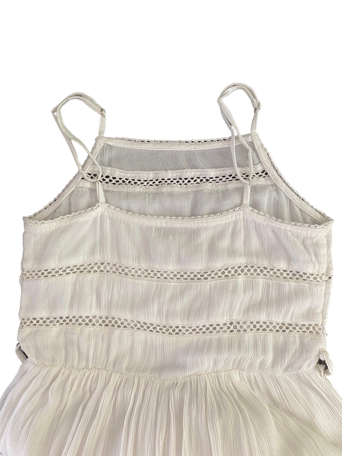 Beautiful Crochet Detailed Lined Midi Dress