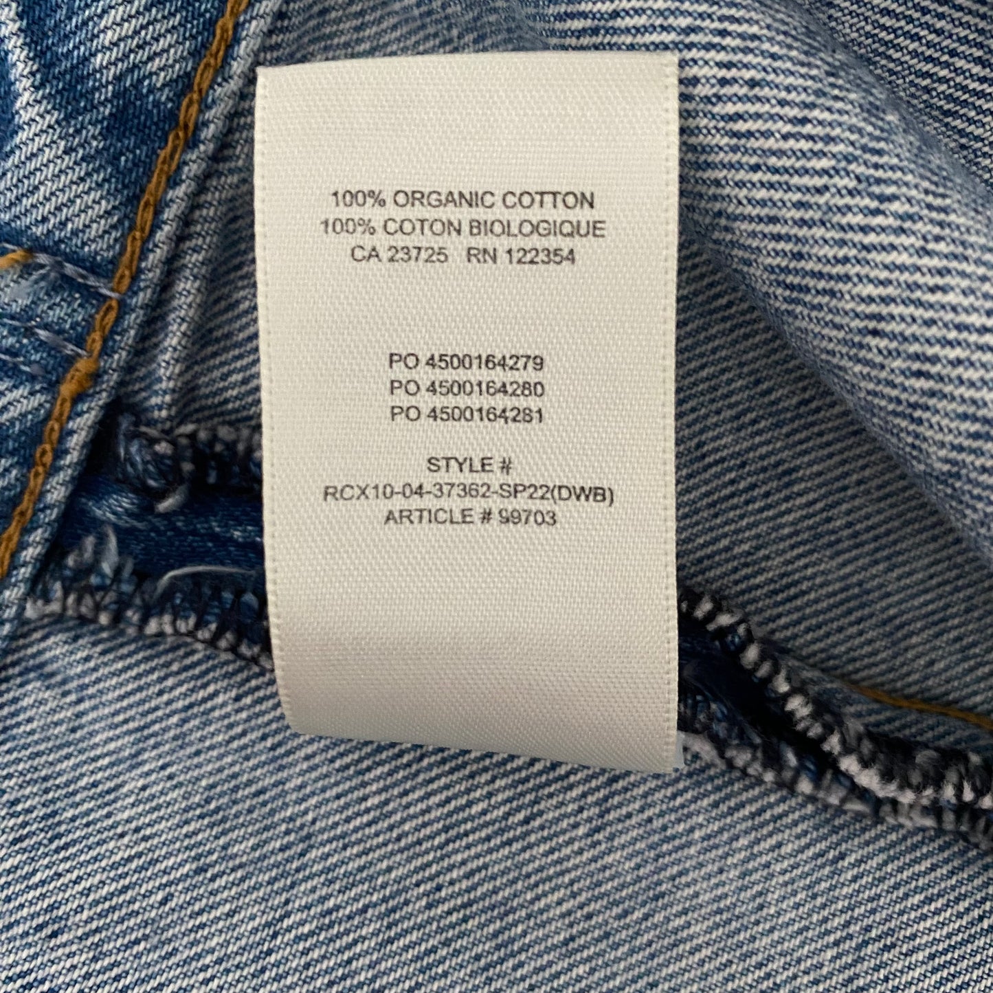 Denim Forum The Bridget Vintage Denim Vest Size Large