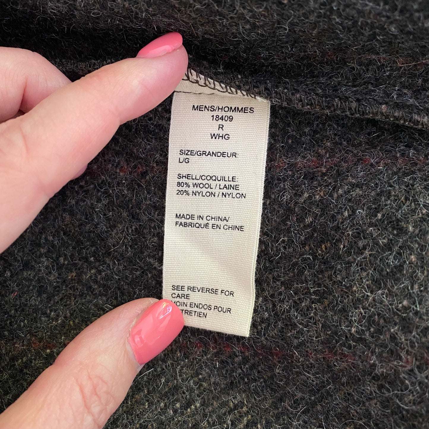 Woolrich Men’s Wool Tweed Vest Size Large