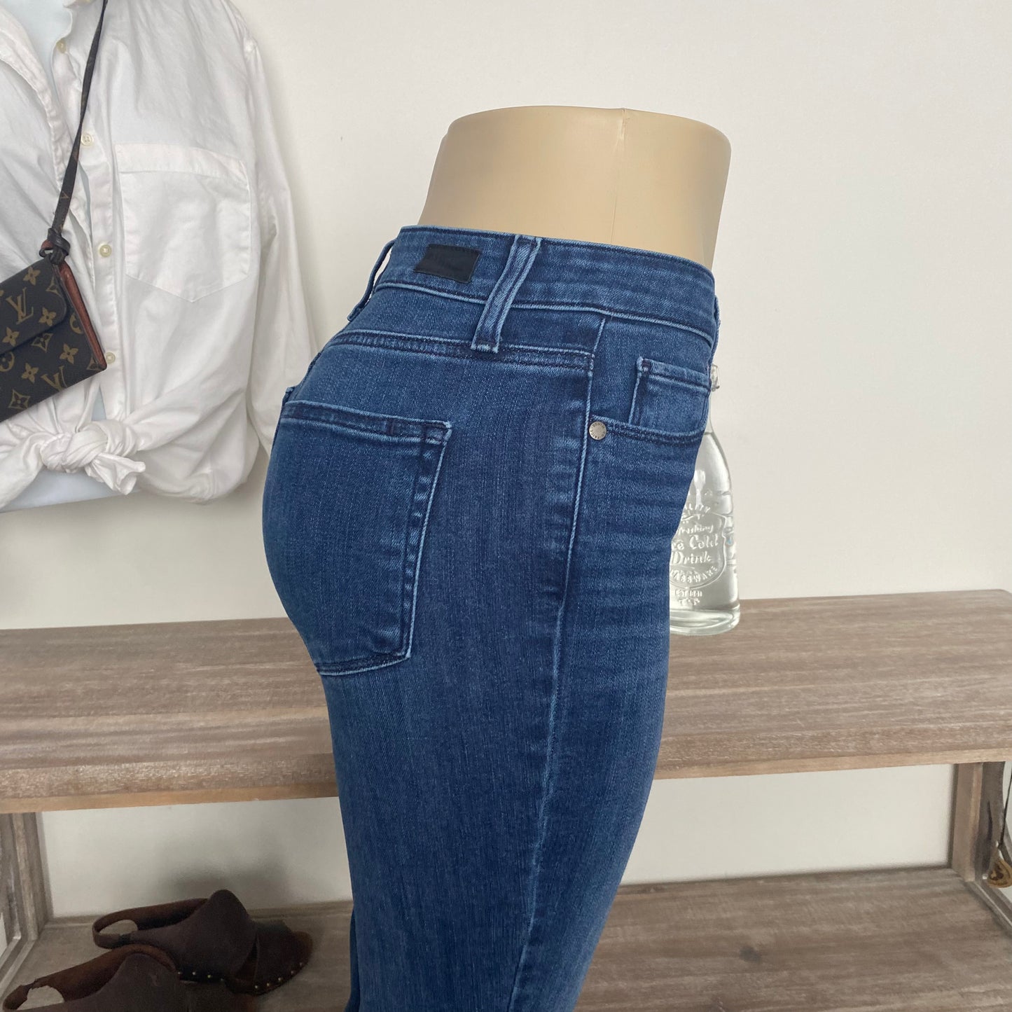 PAIGE Hoxton Ankle Blue Denim Jeans Size 27