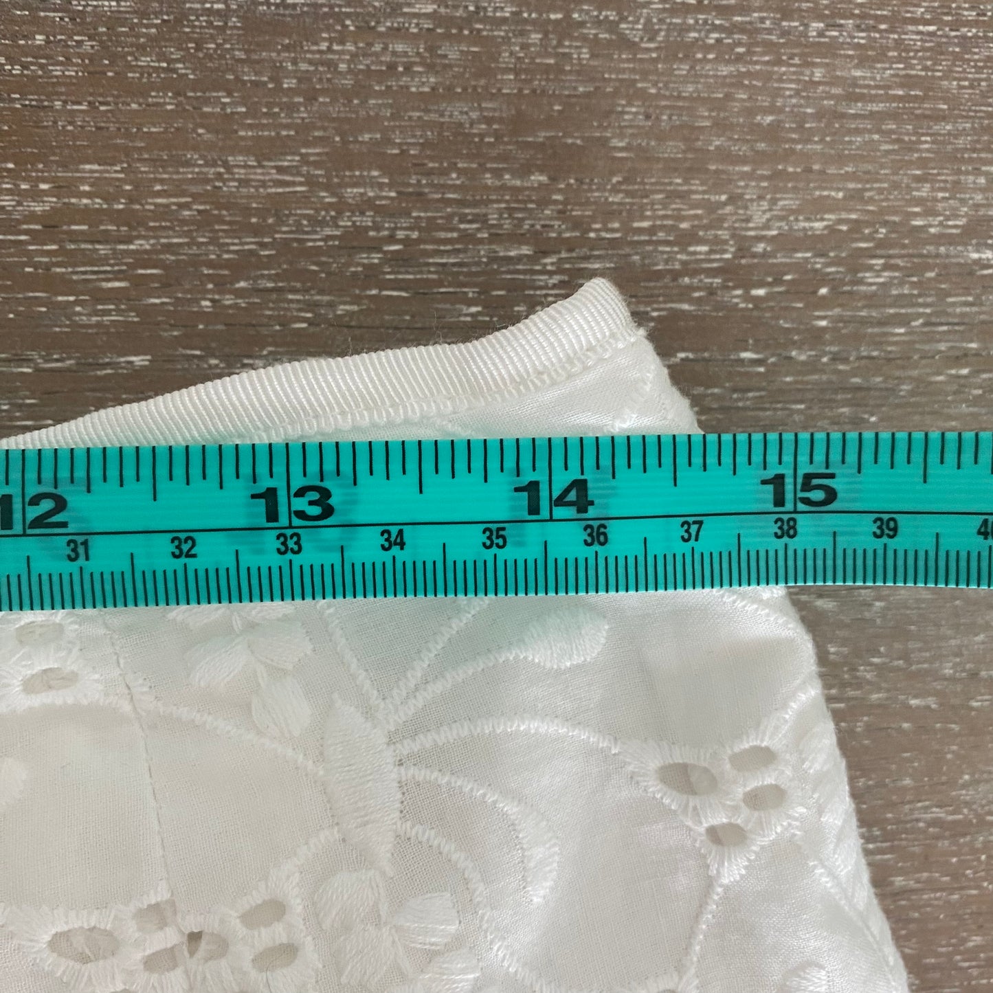 White Eyelet 100% Cotton Skirt Small-Medium
