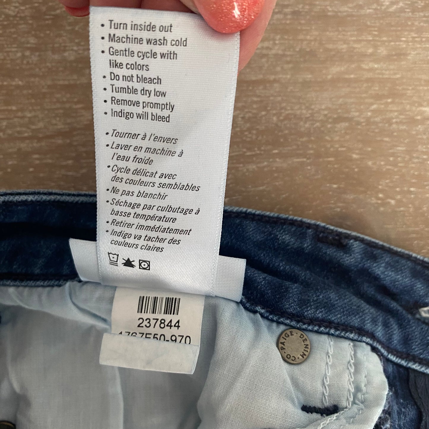 PAIGE Hoxton Ankle Blue Denim Jeans Size 27