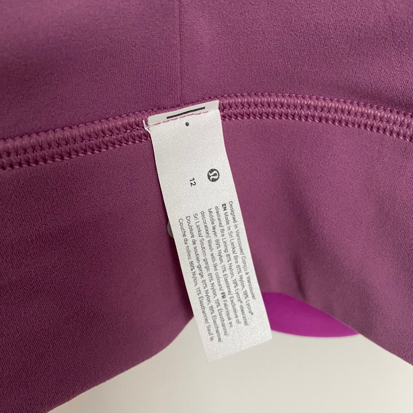 Lululemon Align Reversible Bra Size 12