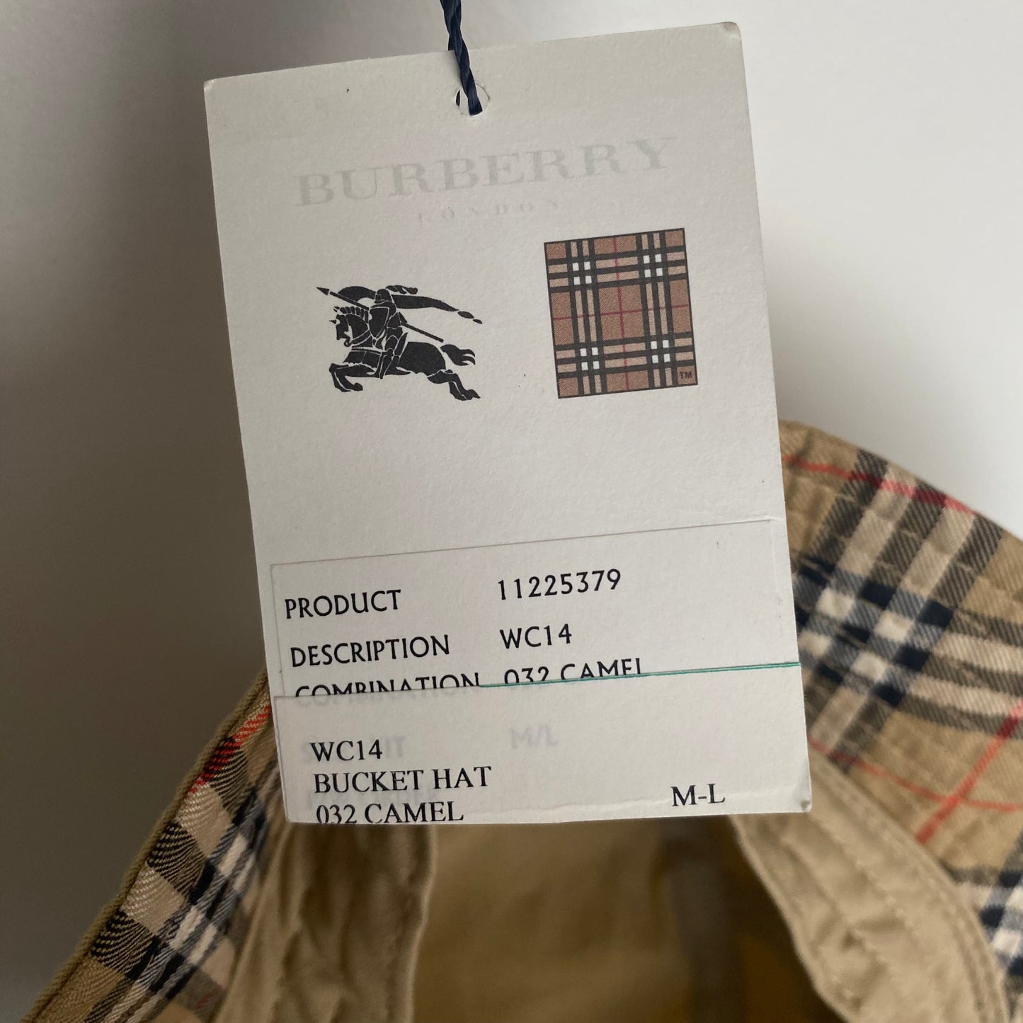 Burberry Women’s Camel Bucket Hat NWT