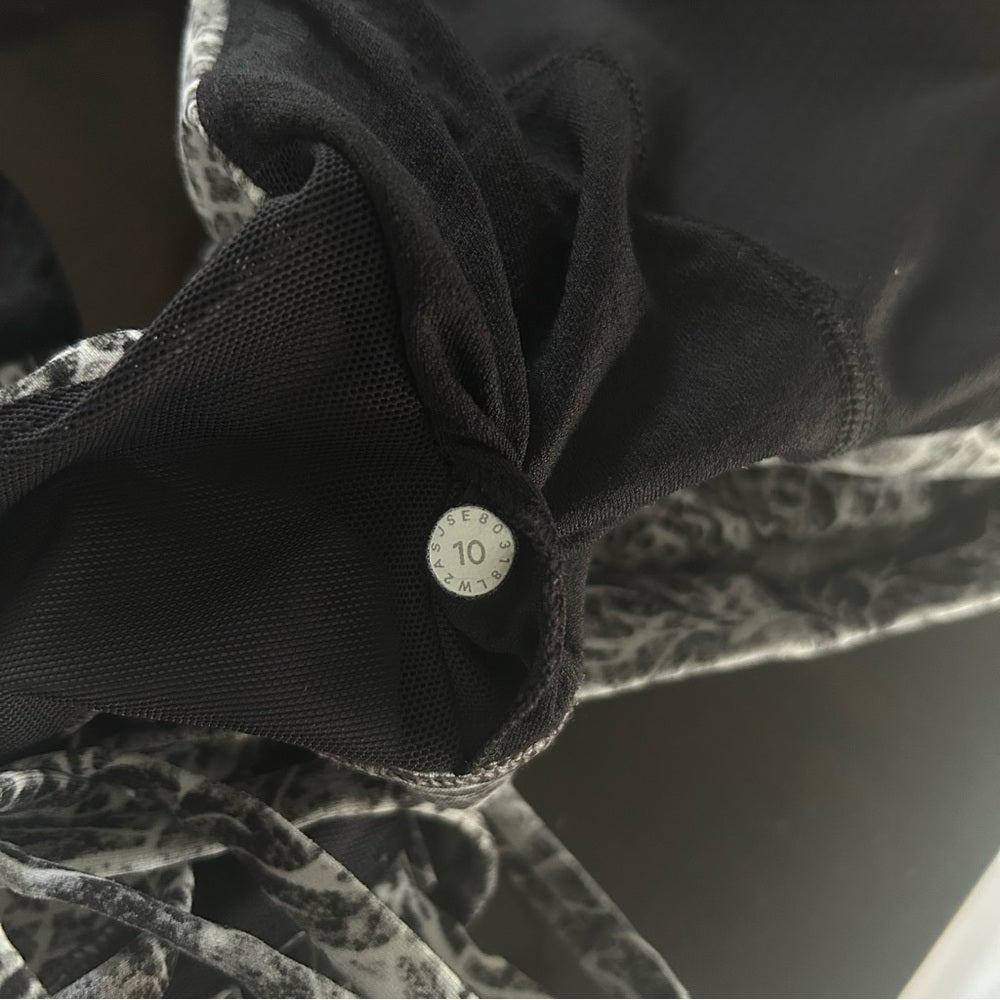 Lululemon Free To Be Serene Bra Serigraph Starlight Black Multi Rare Size 10