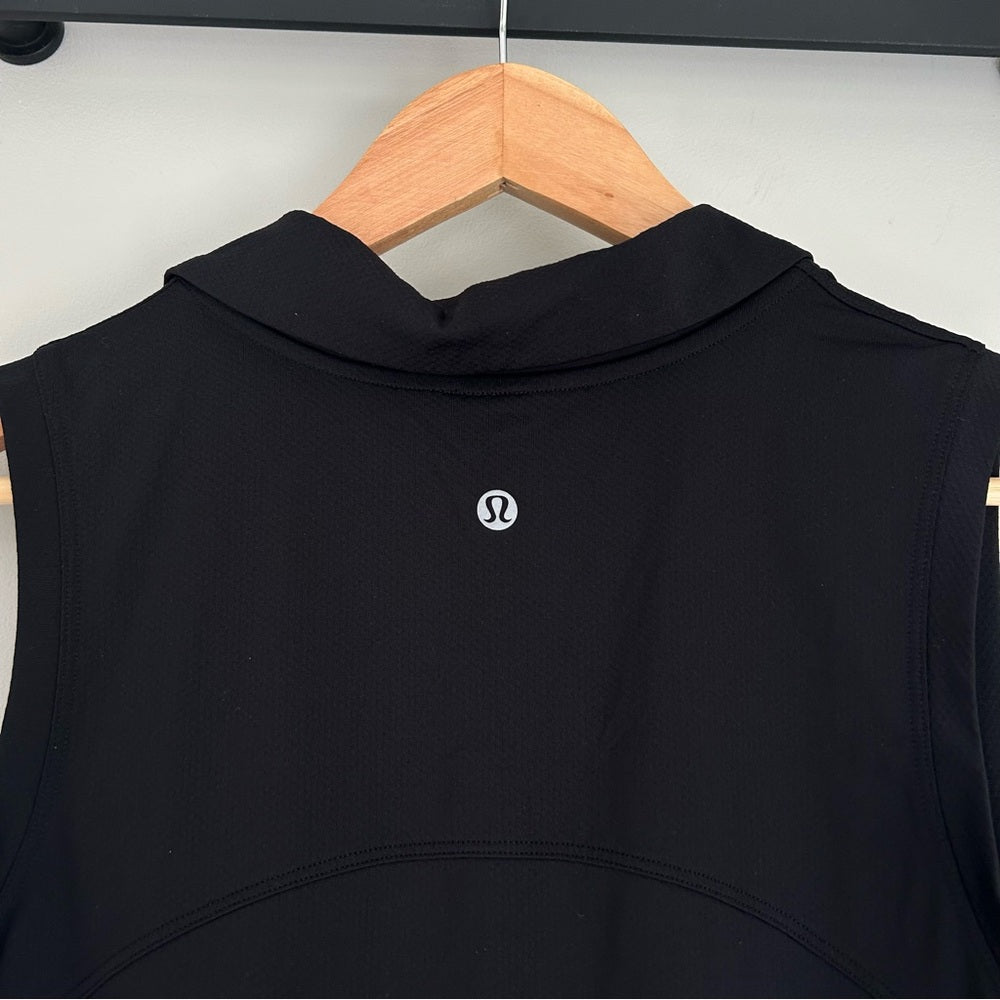 Lululemon Quick-Dry Sleeveless Polo Shirt Collared Rare Size 10