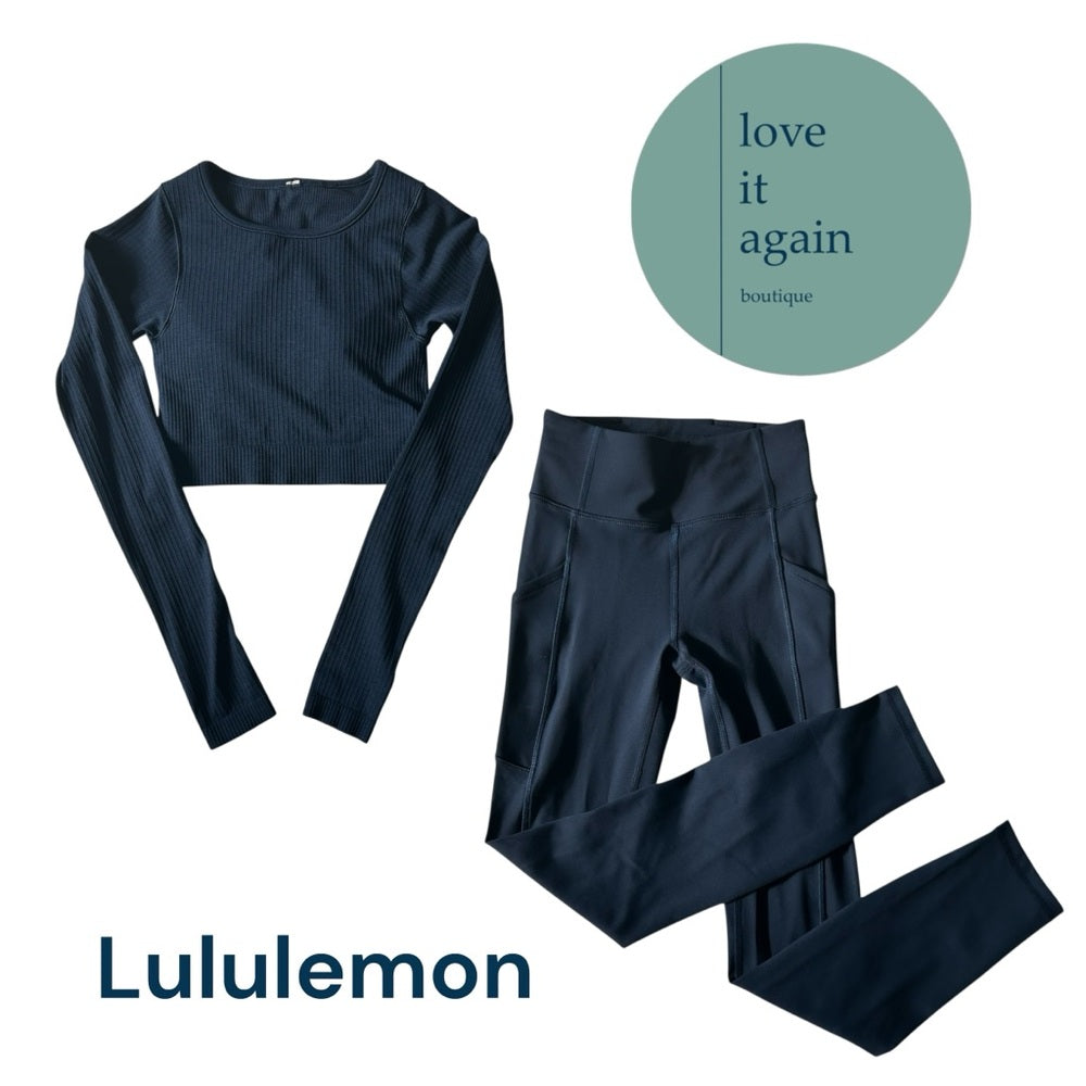 Lululemon Invigorate Leg Pockets High Rise Leggings Rare Size 2