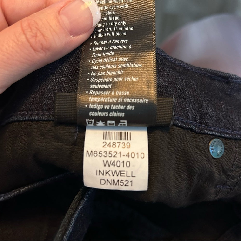 PAIGE Men’s Lennox Slim Fit Denim Jeans Dark Wash Size 32