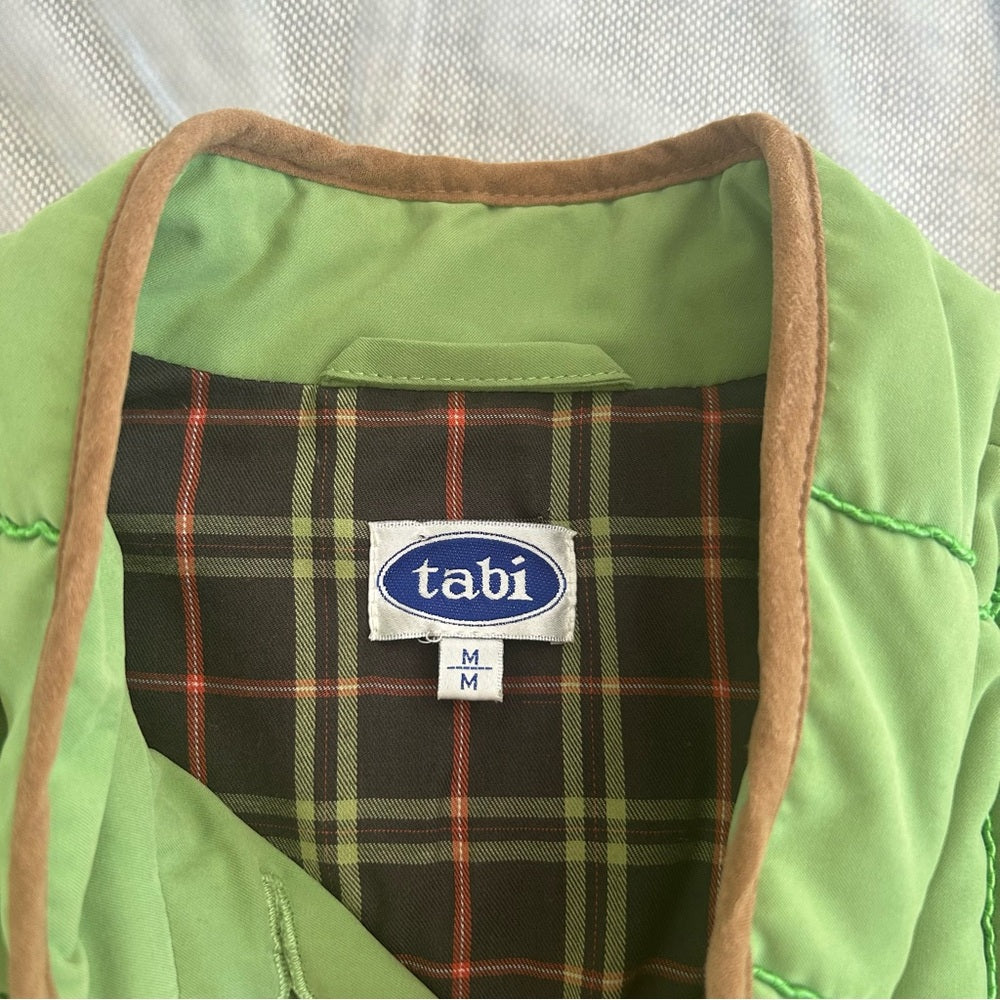 Vintage Quilted Mandarin Collar Cotton Blend Barn Vest Size Medium