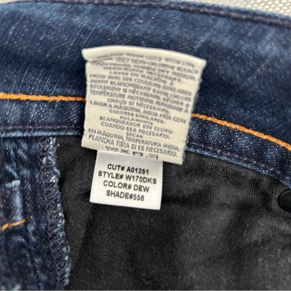 Hudson Dark Blue Flap Patch Pockets Boot Cut Denim Jeans Size 29