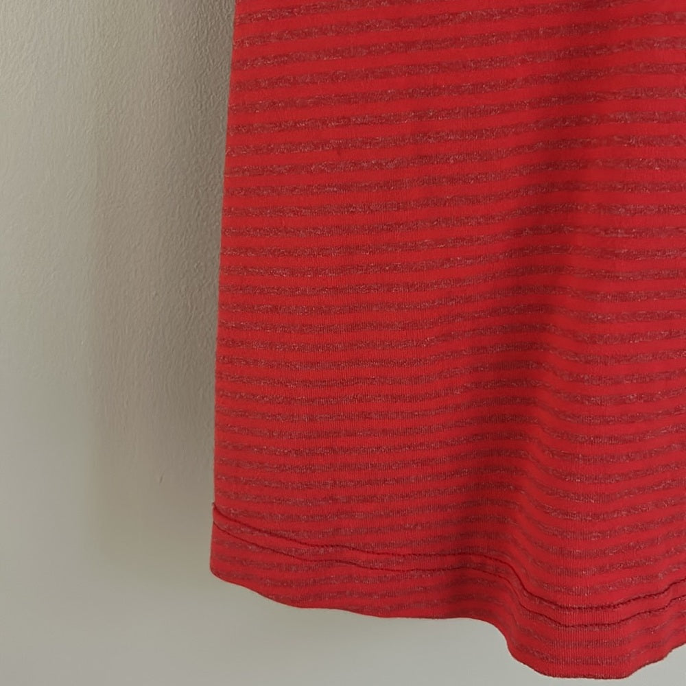 Lululemon Cool Racerback Tank Orange Stripe Small