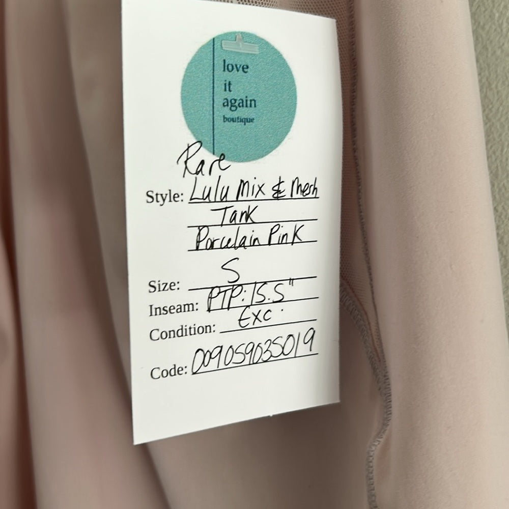 Lululemon Mix & Mesh Tank Rare Size Small