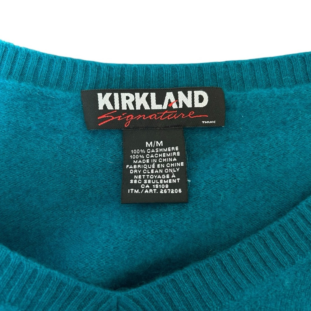 100% Cashmere V Neck Sweater Size Medium